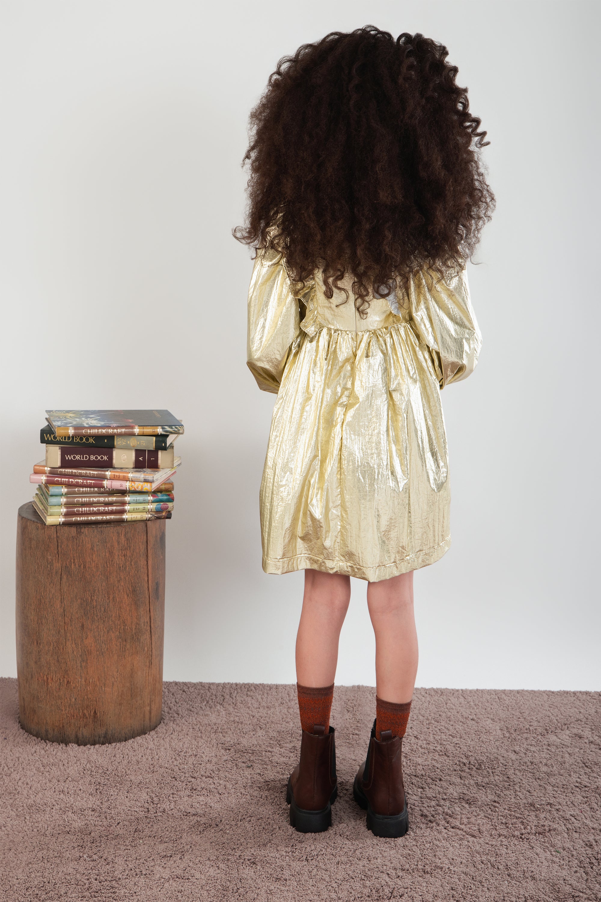 The Louise Foil Full Sleeves Dress