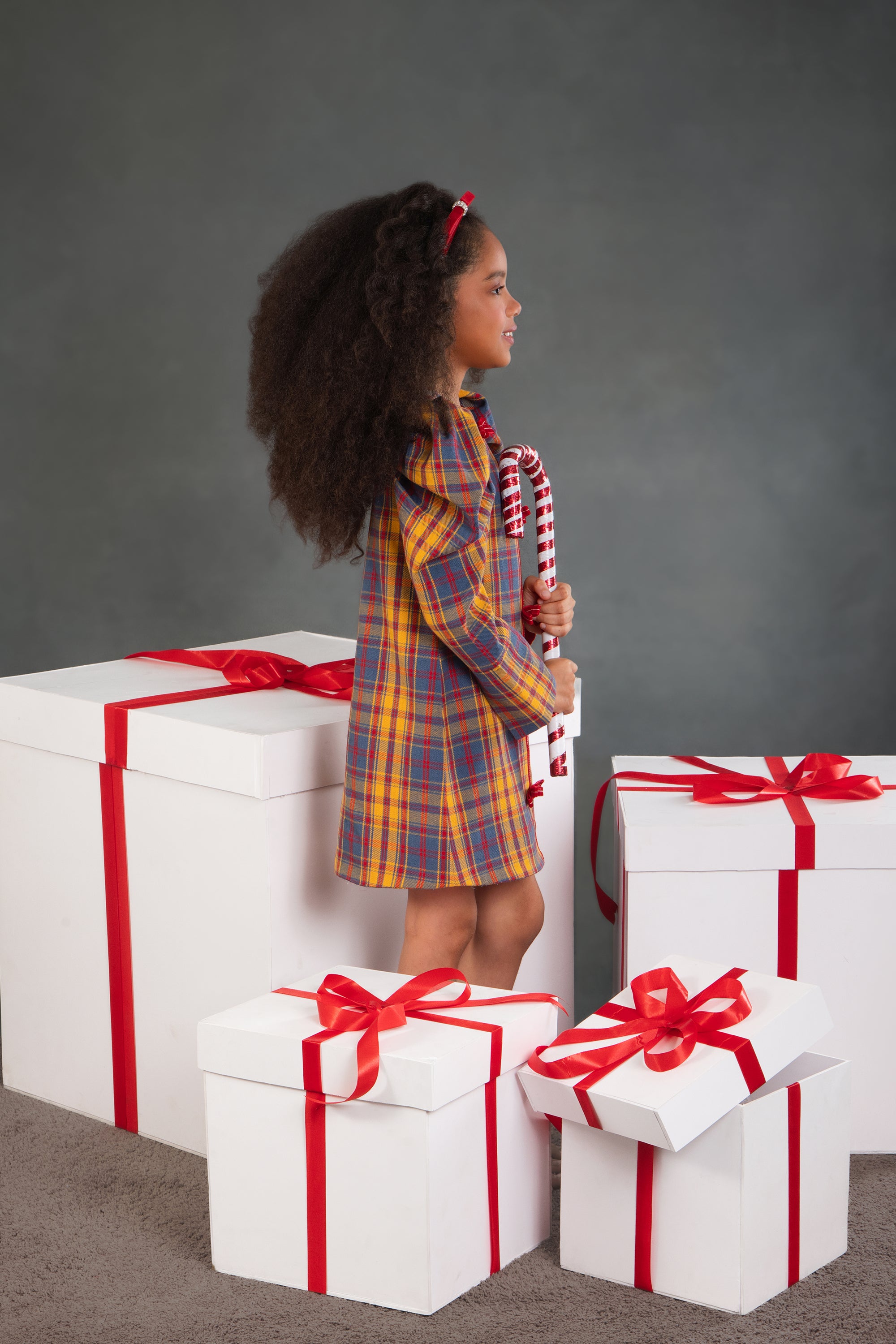 Aurora Yellow Plaid Dress (sale)