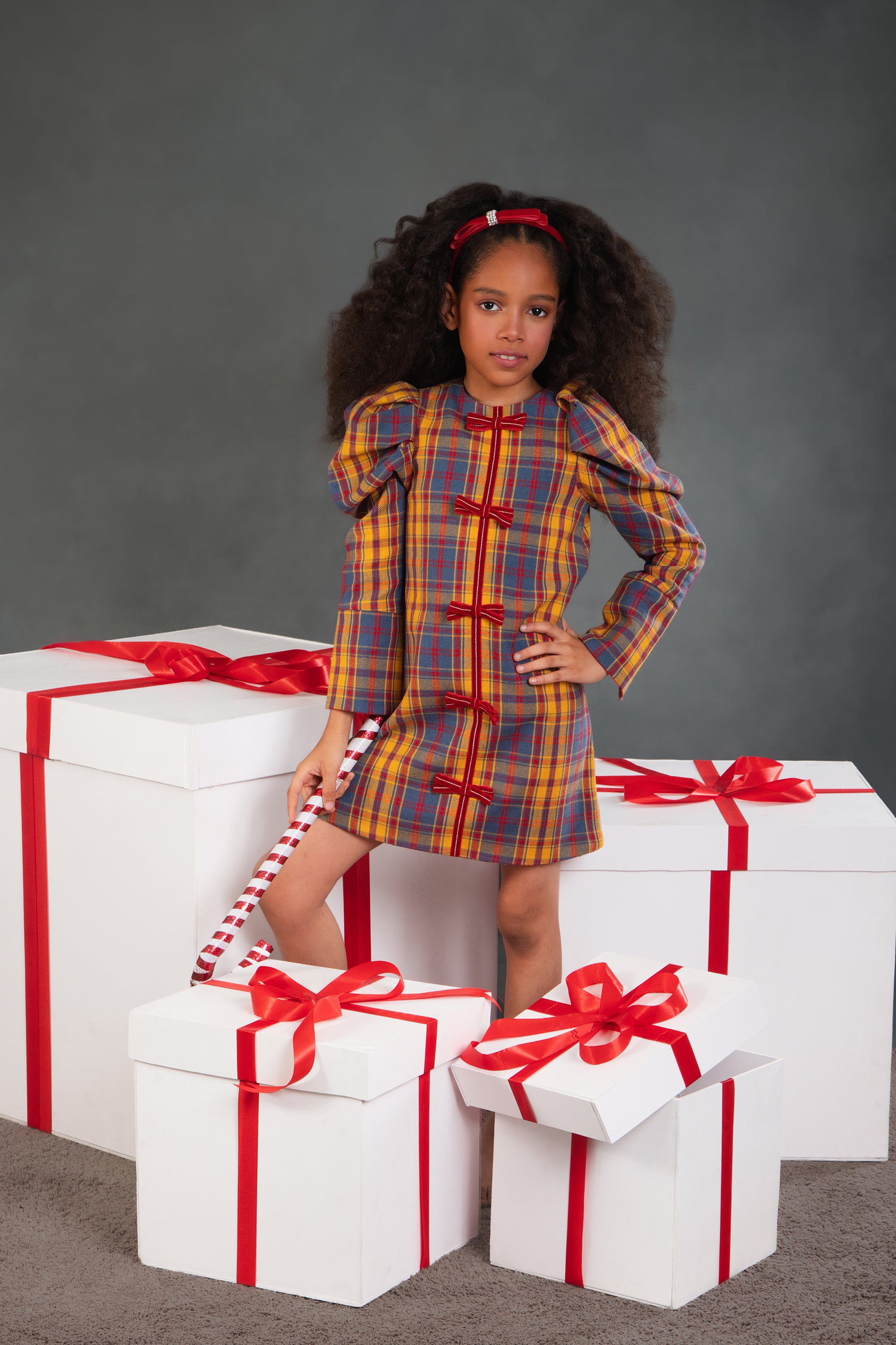 Aurora Yellow Plaid Dress (sale)