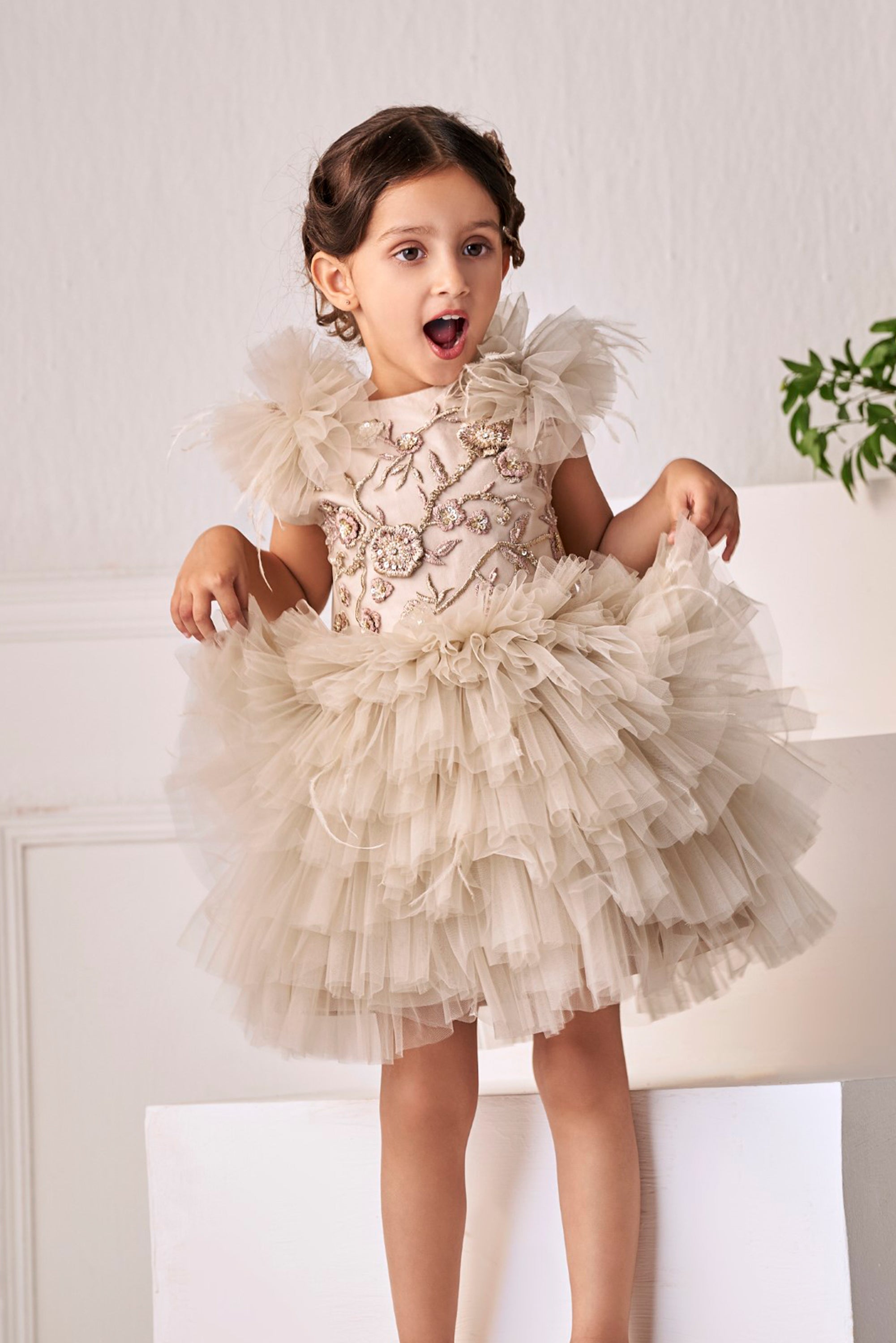 The Gianna Dress (Beige)