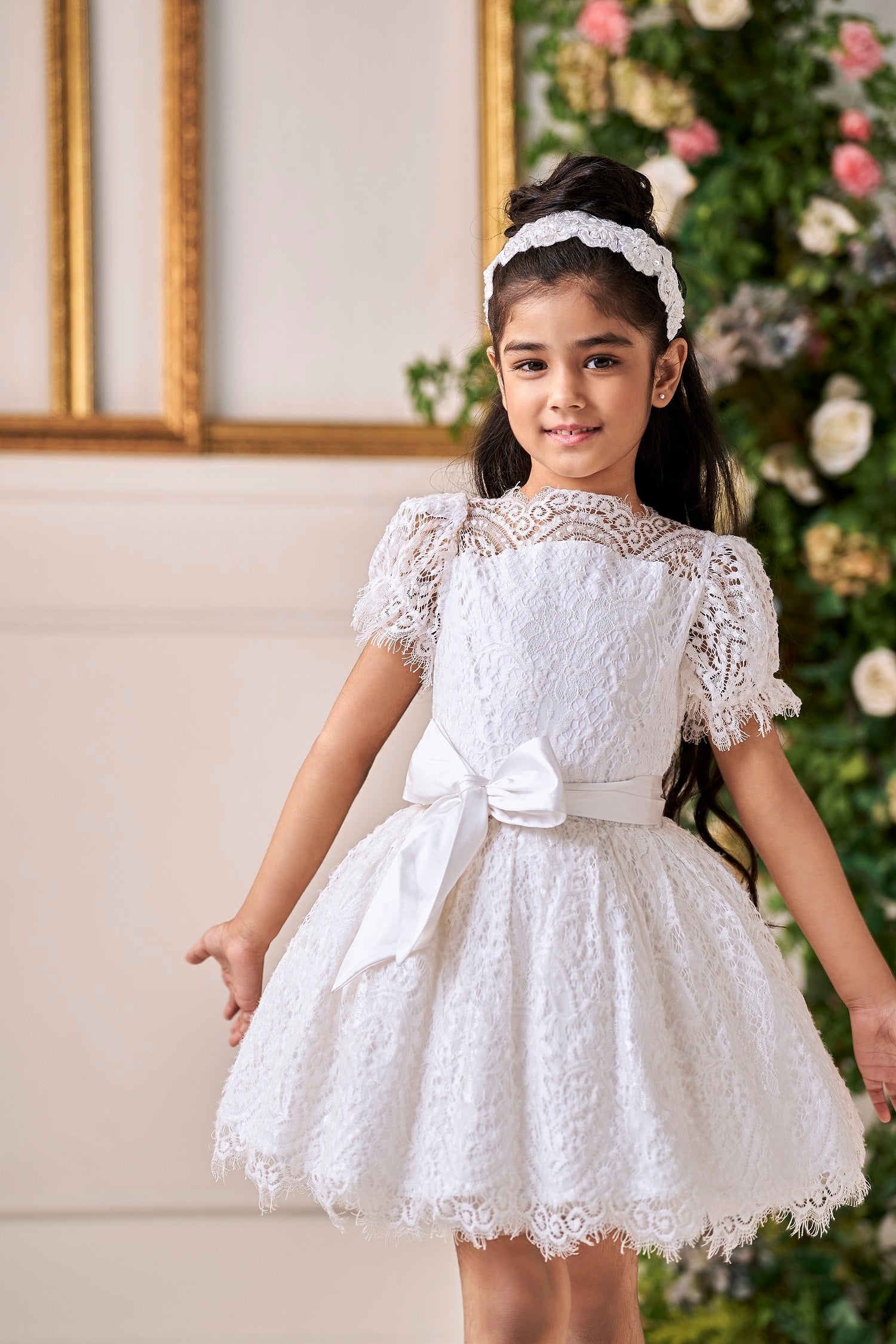 The Audrey Lace Dress (White)