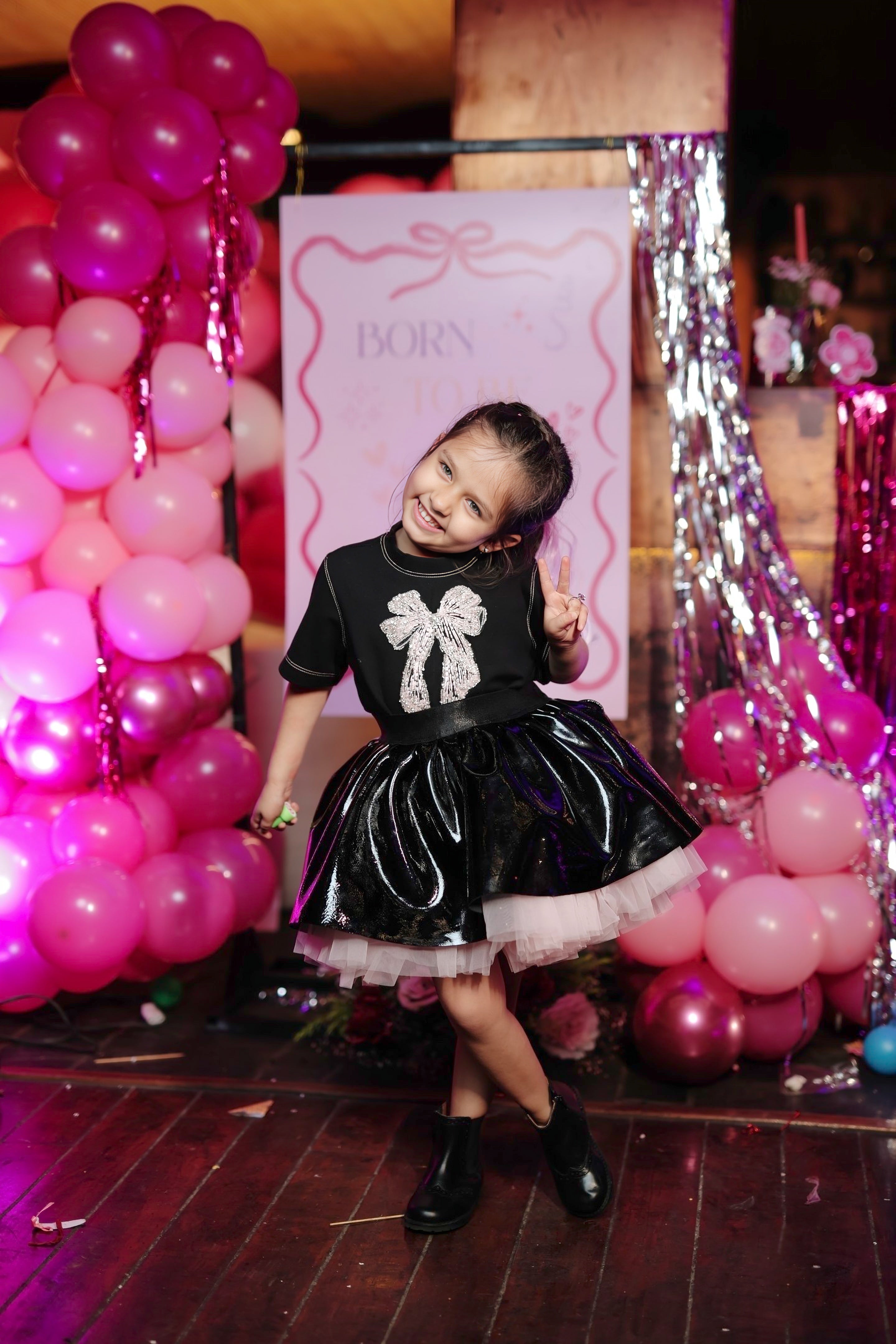 Midnight Bow Skirt & Top Set