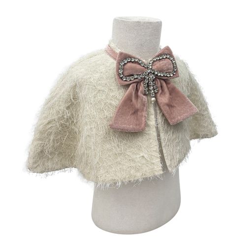 The Alaia Crop Cape (Off-White)