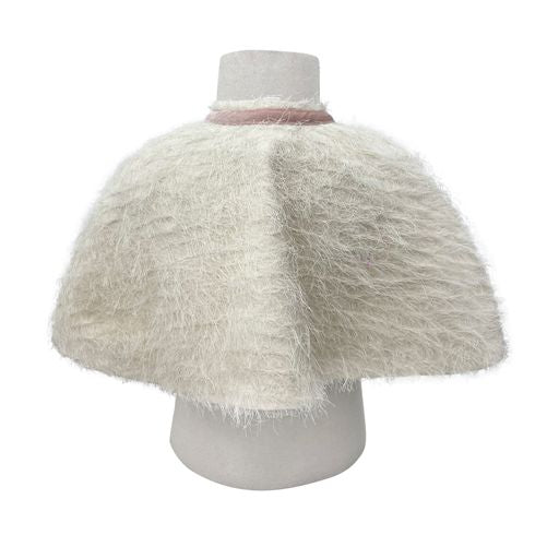 The Alaia Crop Cape (Off-White)