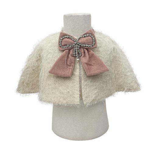 The Alaia Crop Cape (Off-White)