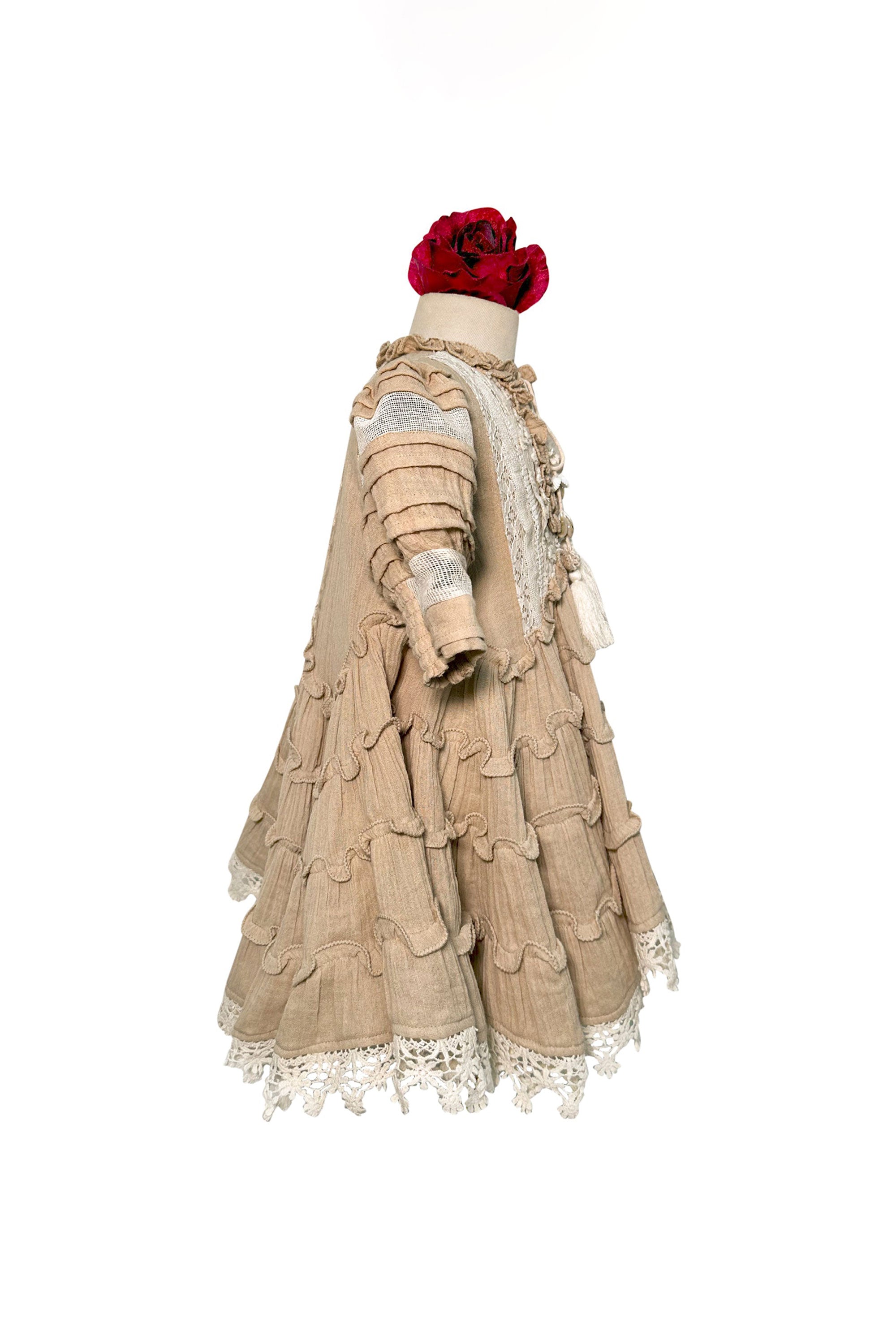 Amore Tier Dress (Beige)
