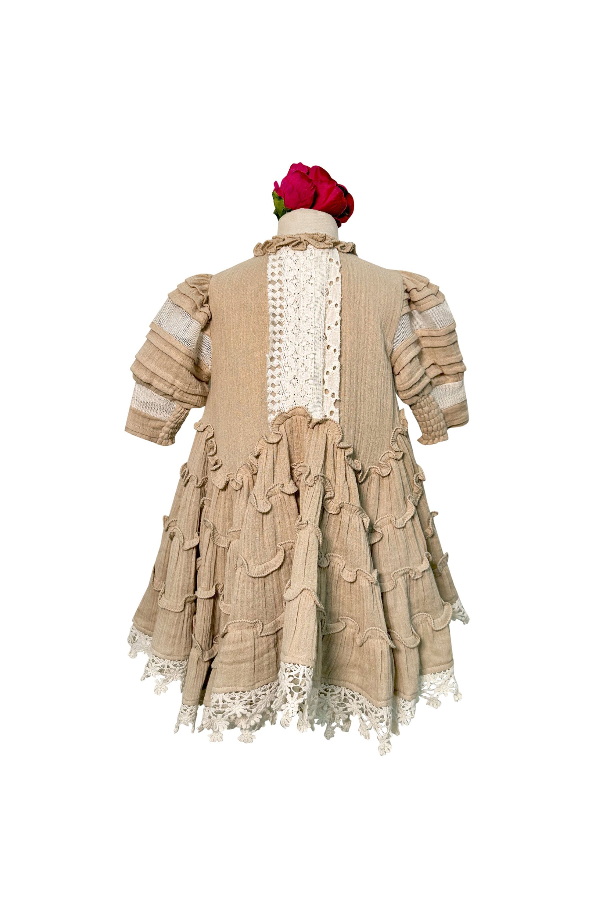 Amore Tier Dress (Beige)