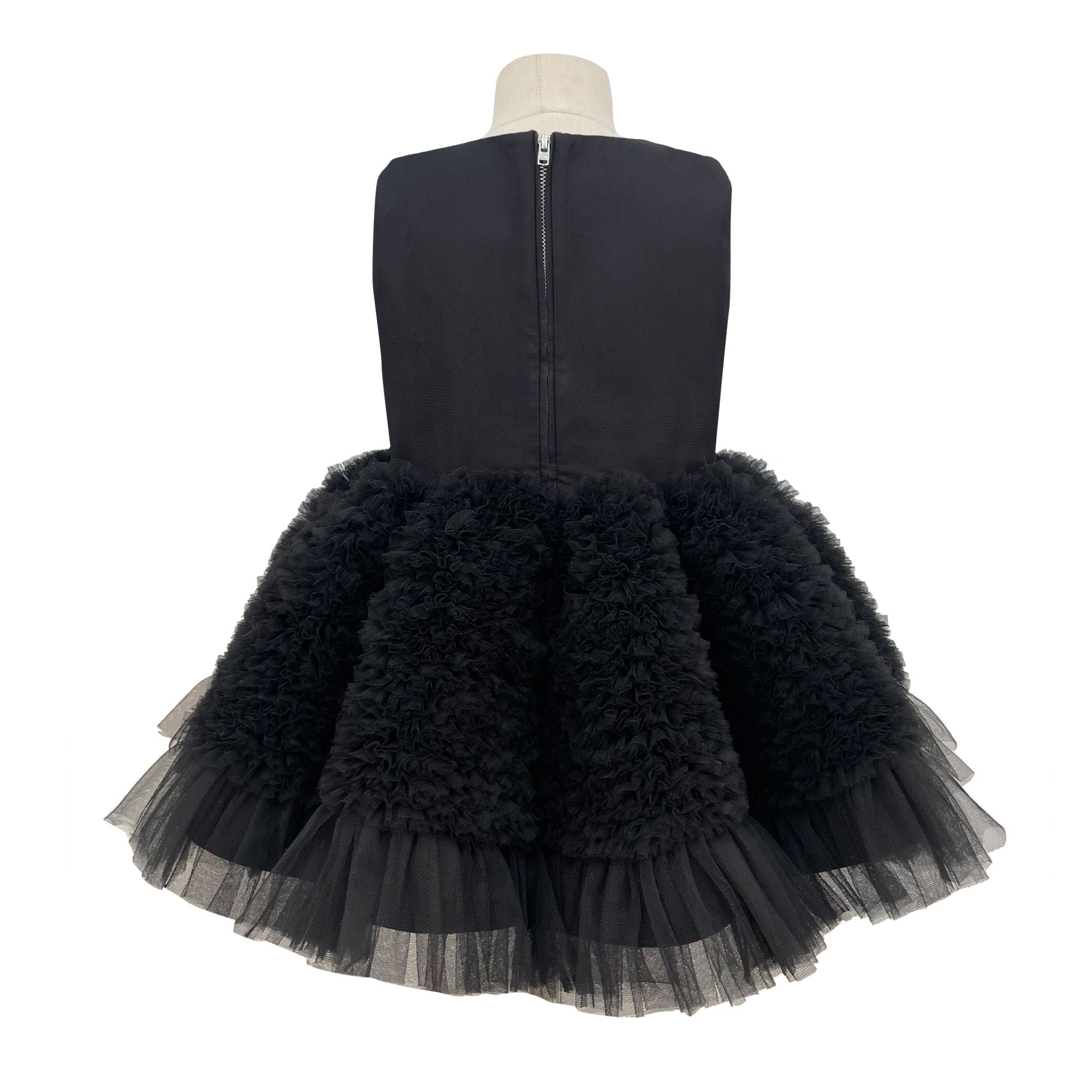 The Embellished Ariel Tulle Dress (Black)