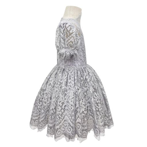 The Audrey Lace Dress (Powder Blue)