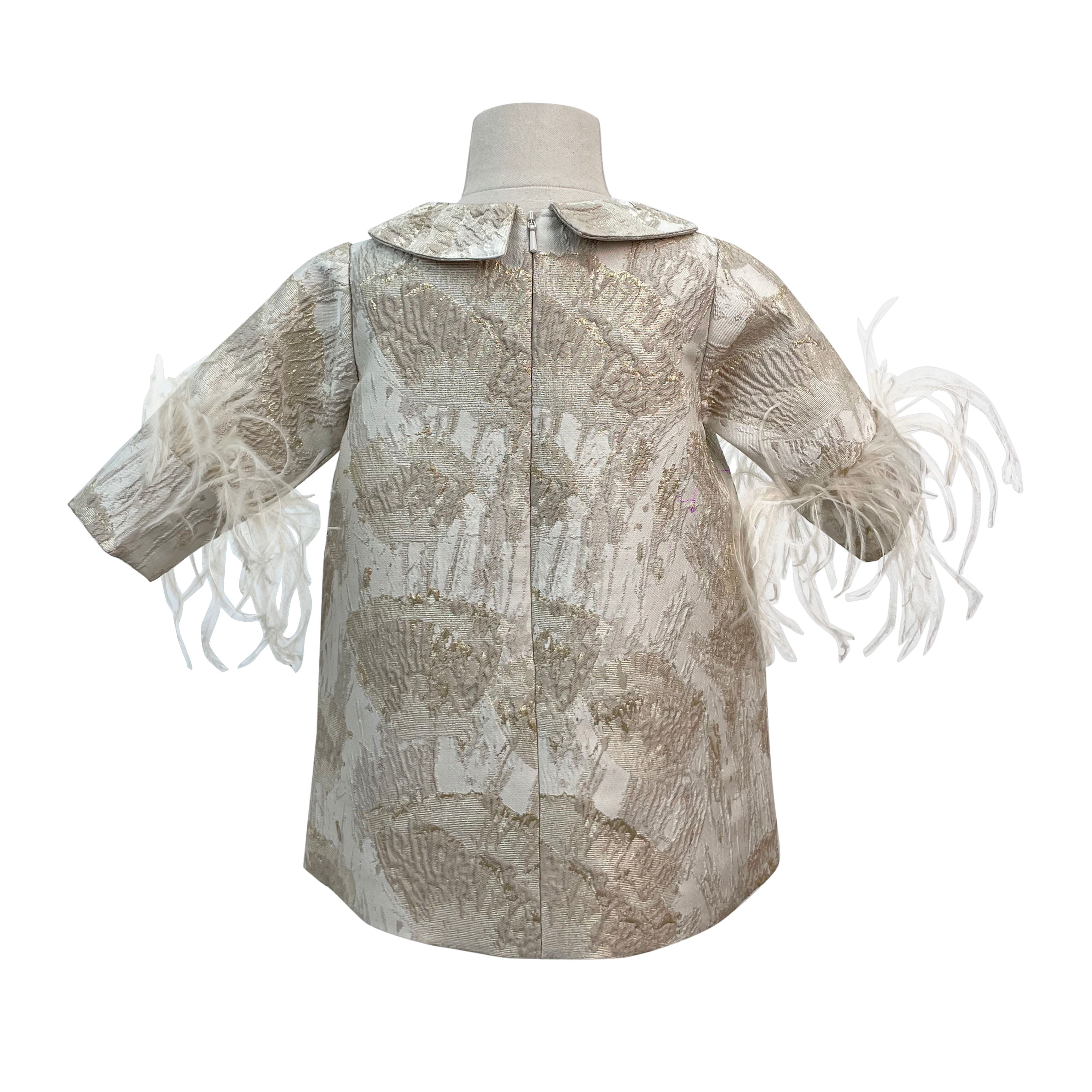 The Brocade Royale Dress (Beige)