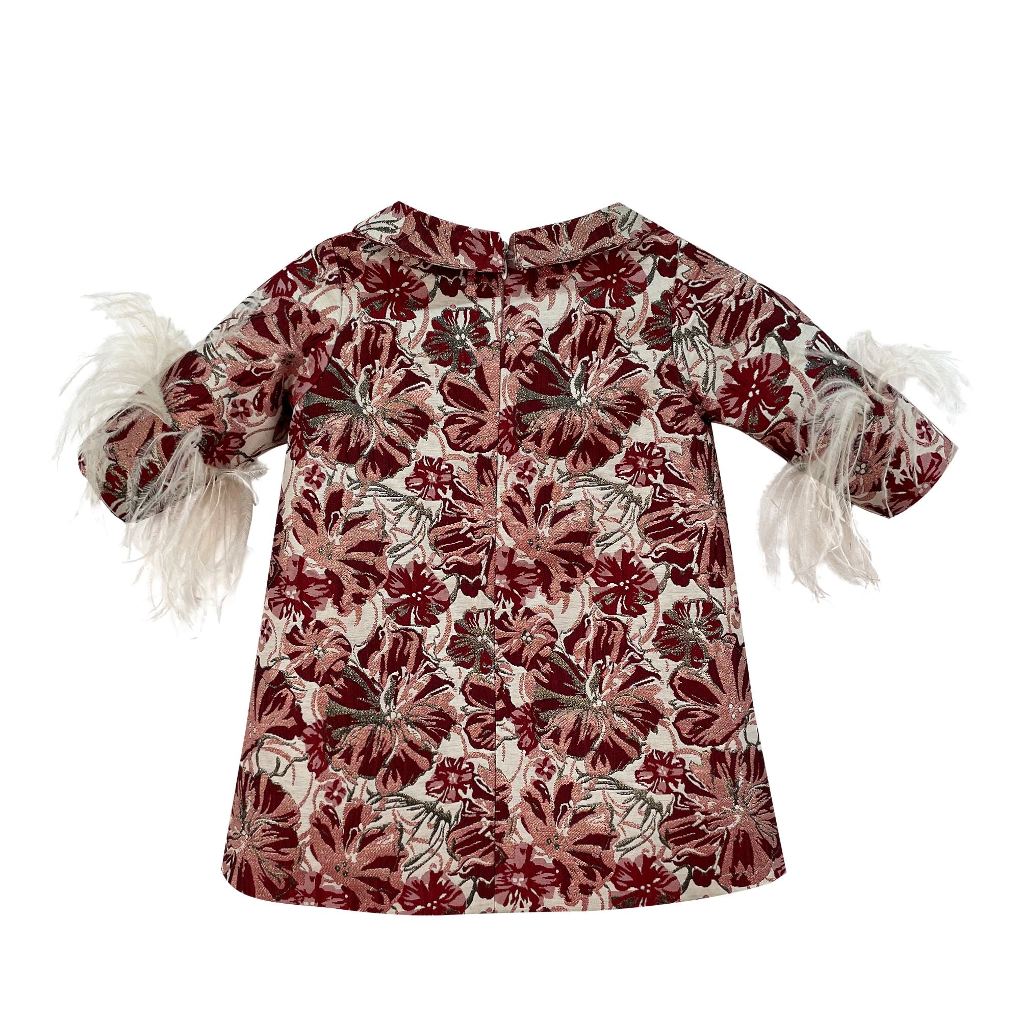 The Brocade Royale Dress (Red)