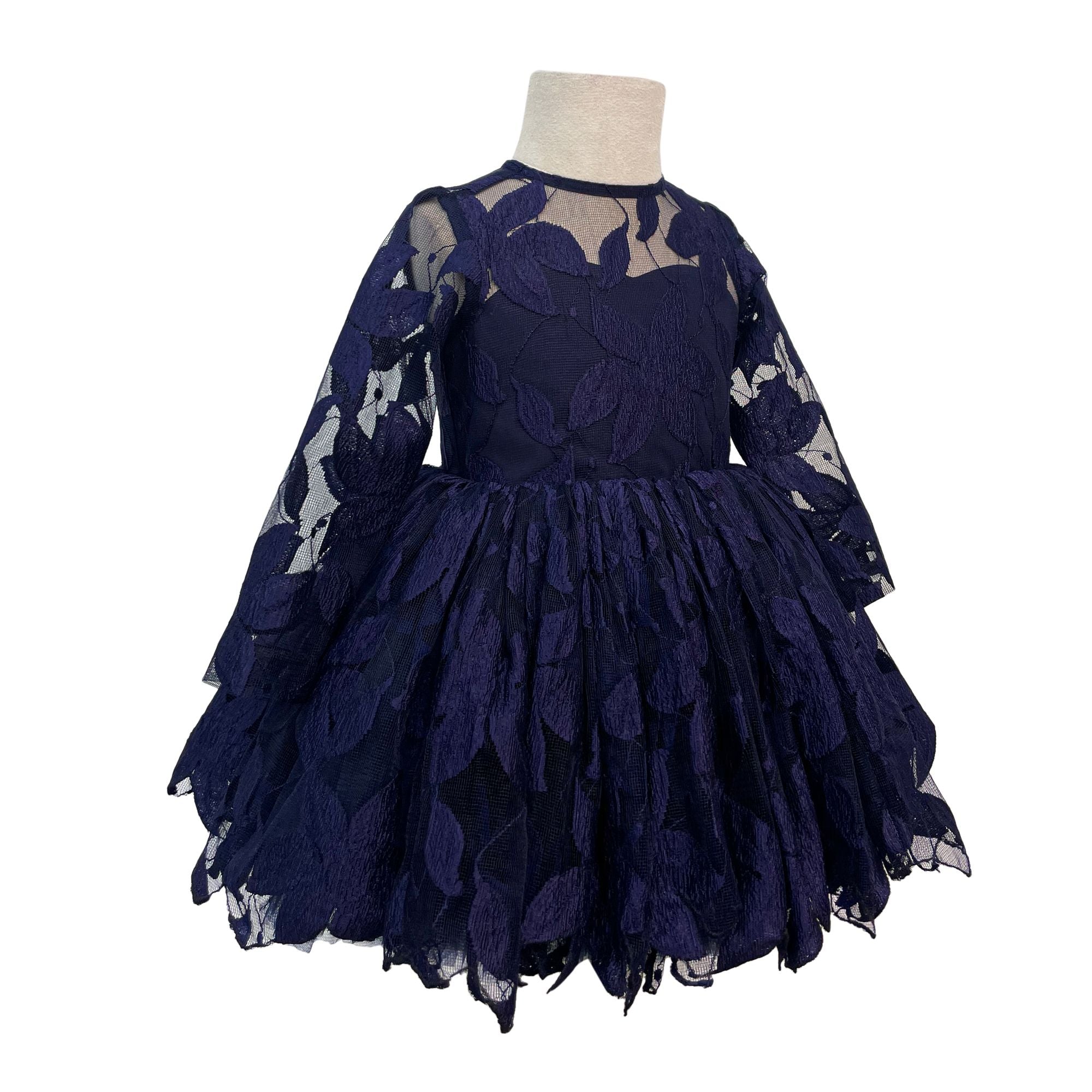 The Elsa Dress in Full Sleeves (Navy Blue)
