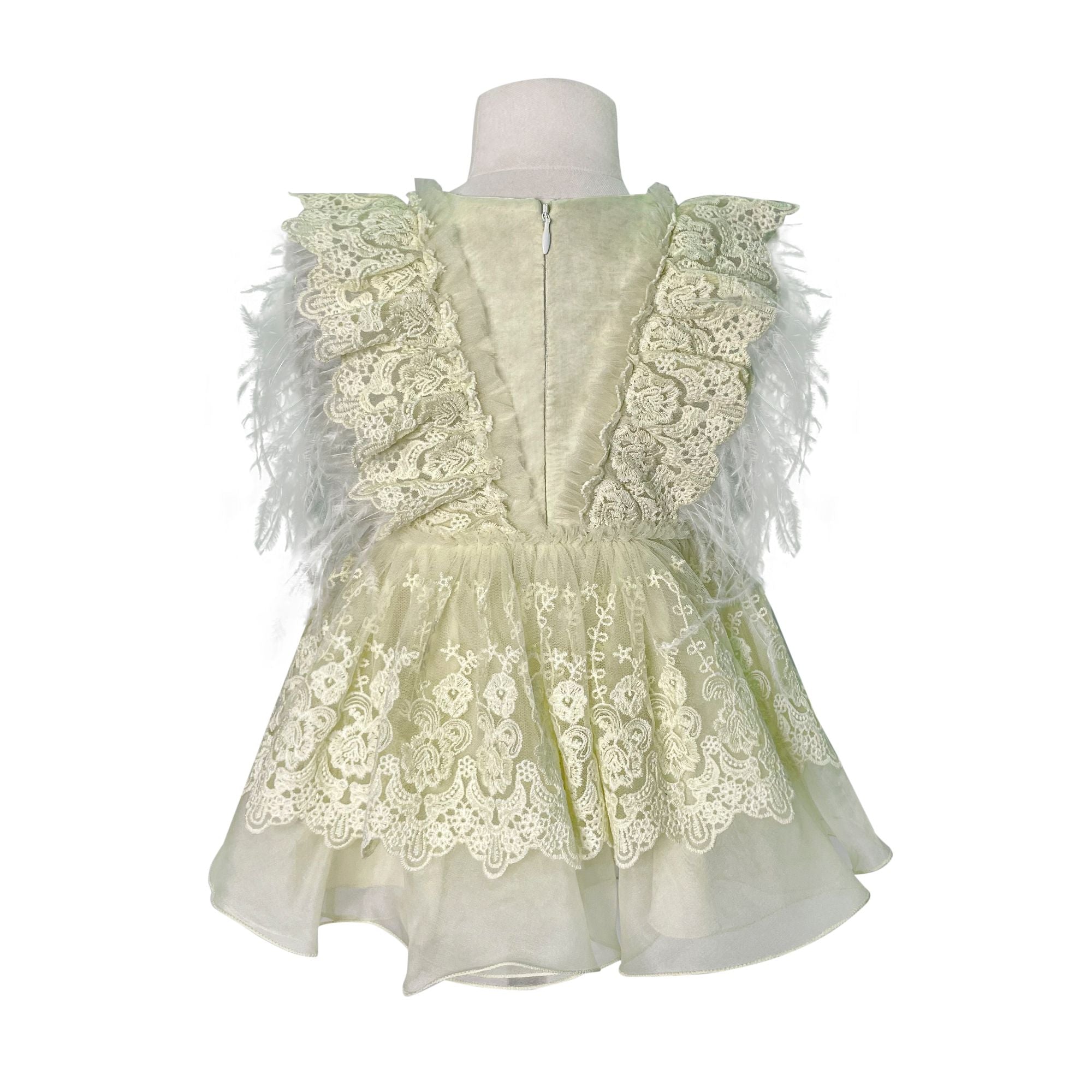 The Feather Fairy Dress (Green)