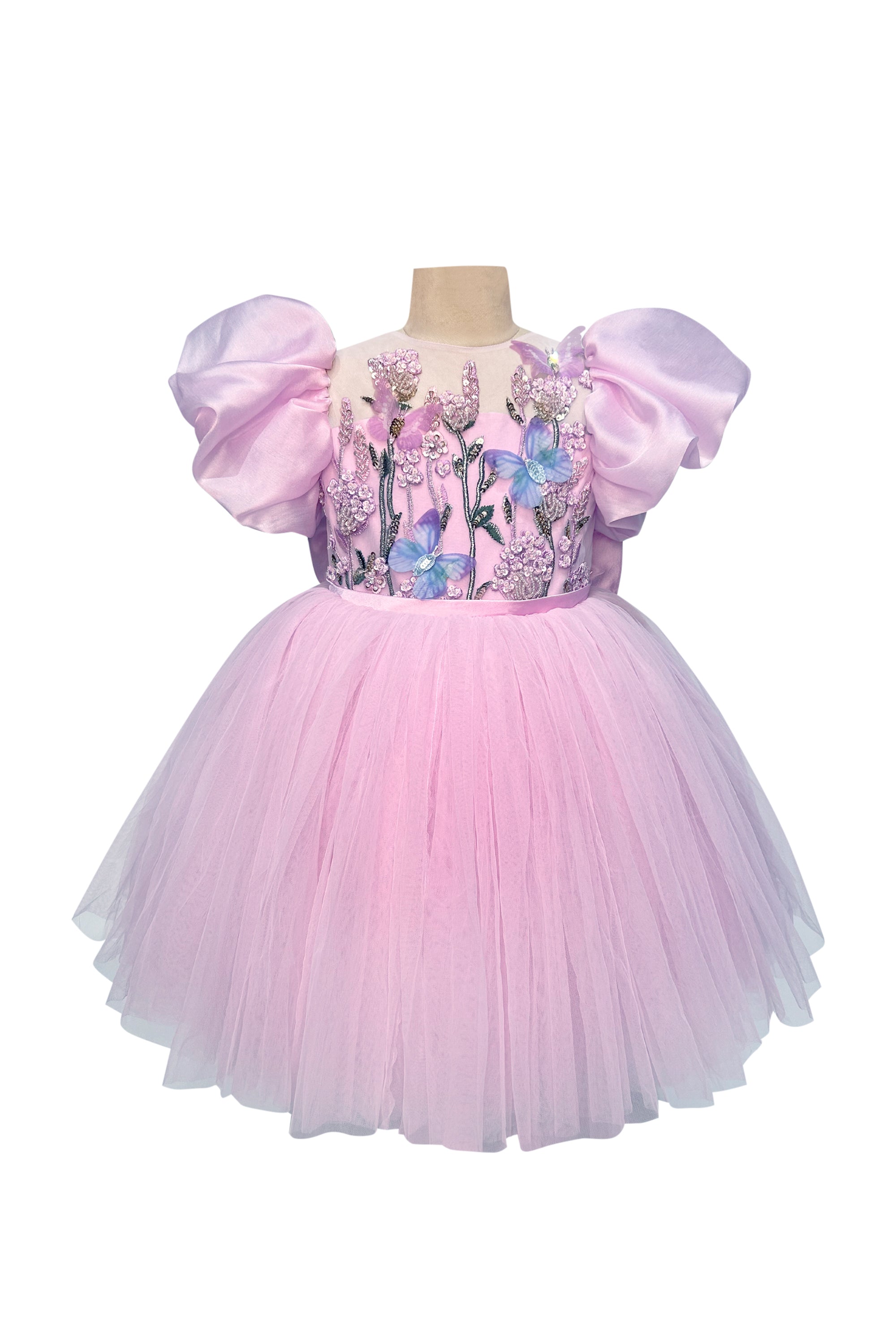 Isabella Tulle Dress with Sleeves