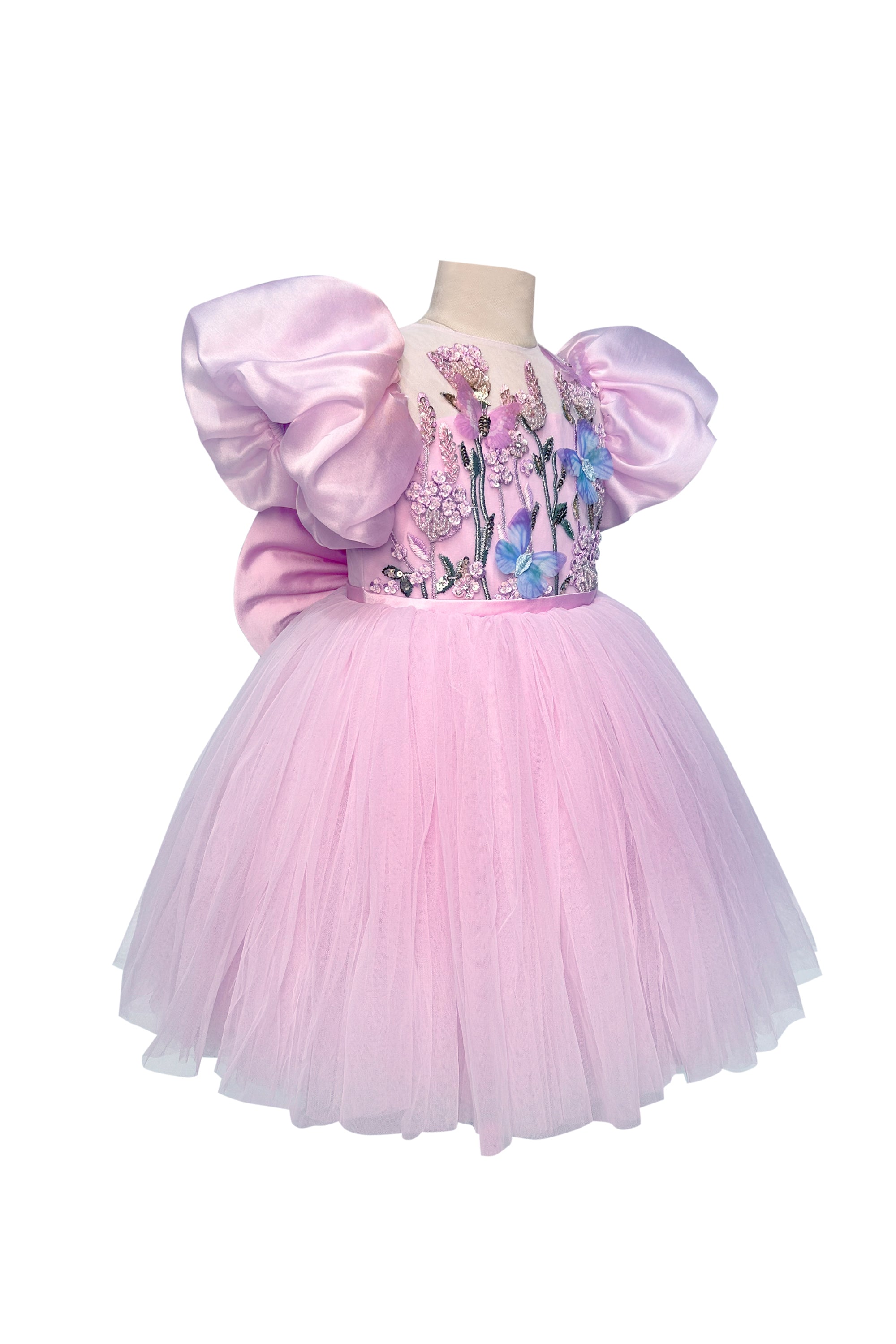 Isabella Tulle Dress with Sleeves