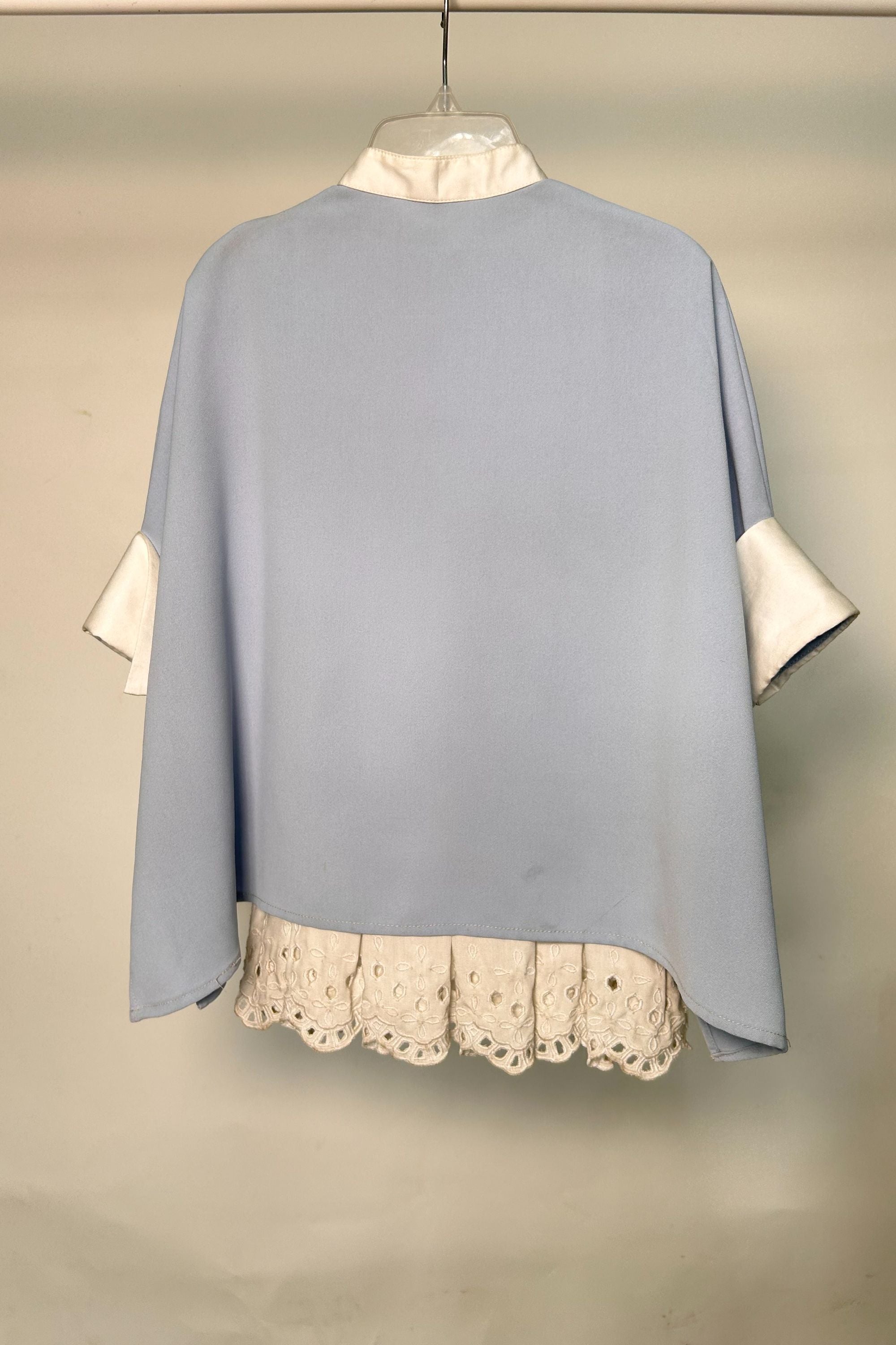 Blue Crepe Kaftan Dress (Sale)