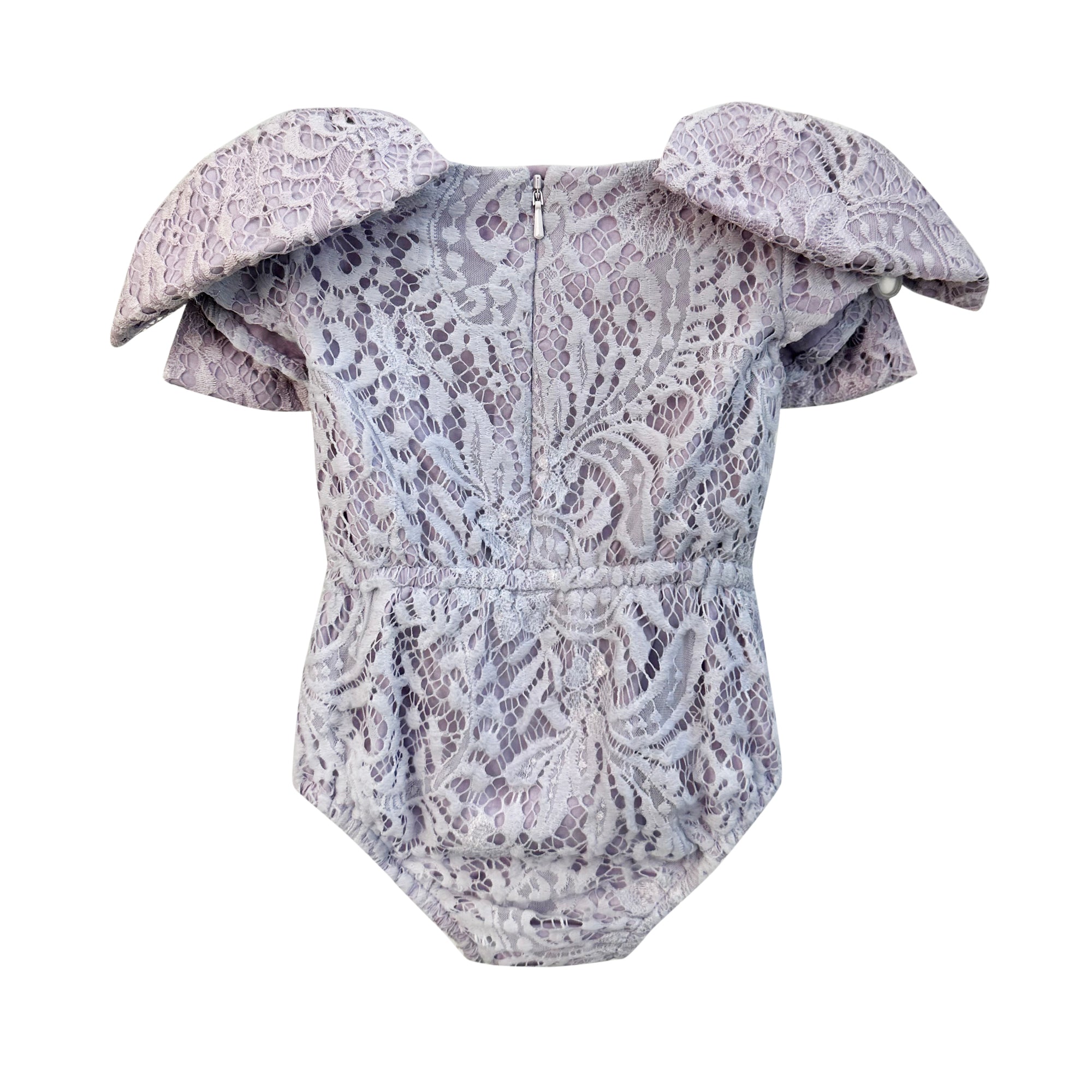 The Lacy Shoulder Bows Romper