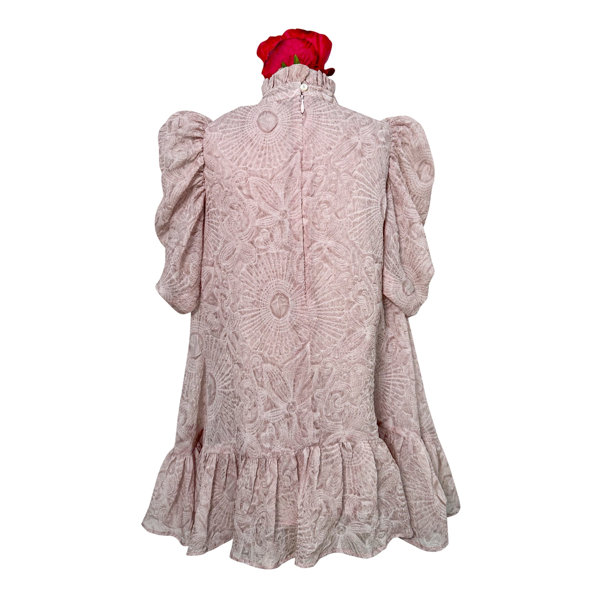 Embossed Avery Dress (Onion Pink)