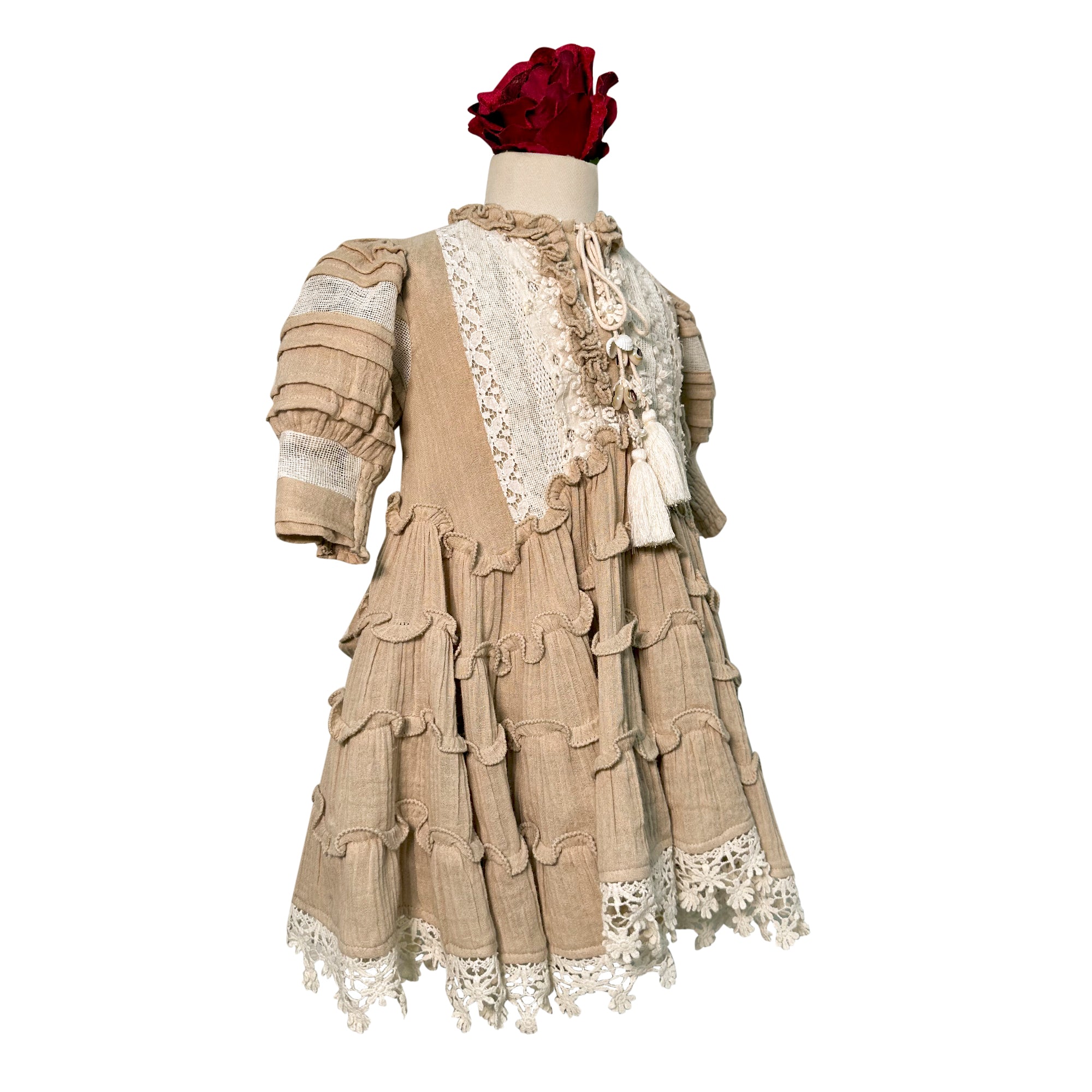 Amore Tier Dress (Beige)