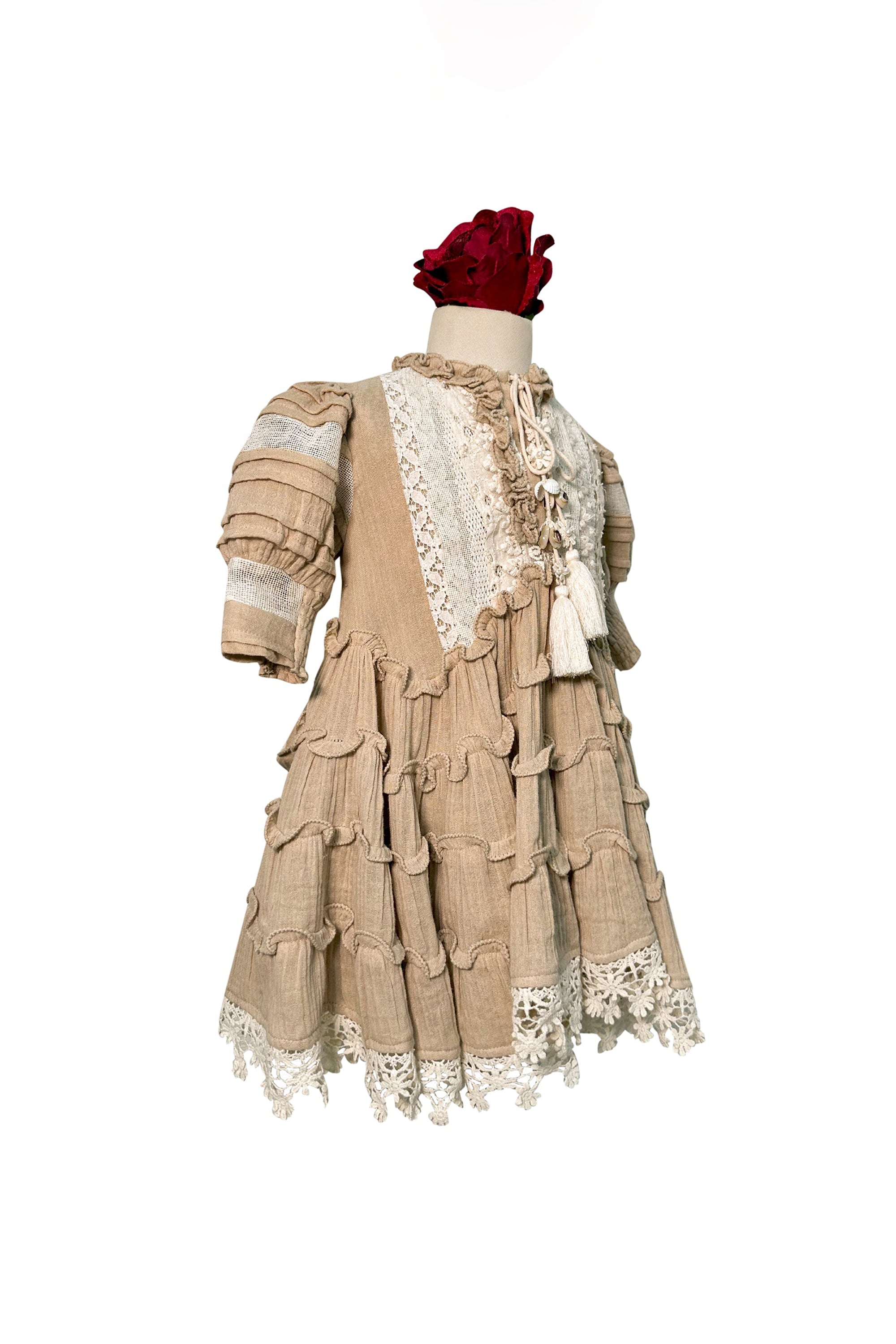 Amore Tier Dress (Beige)