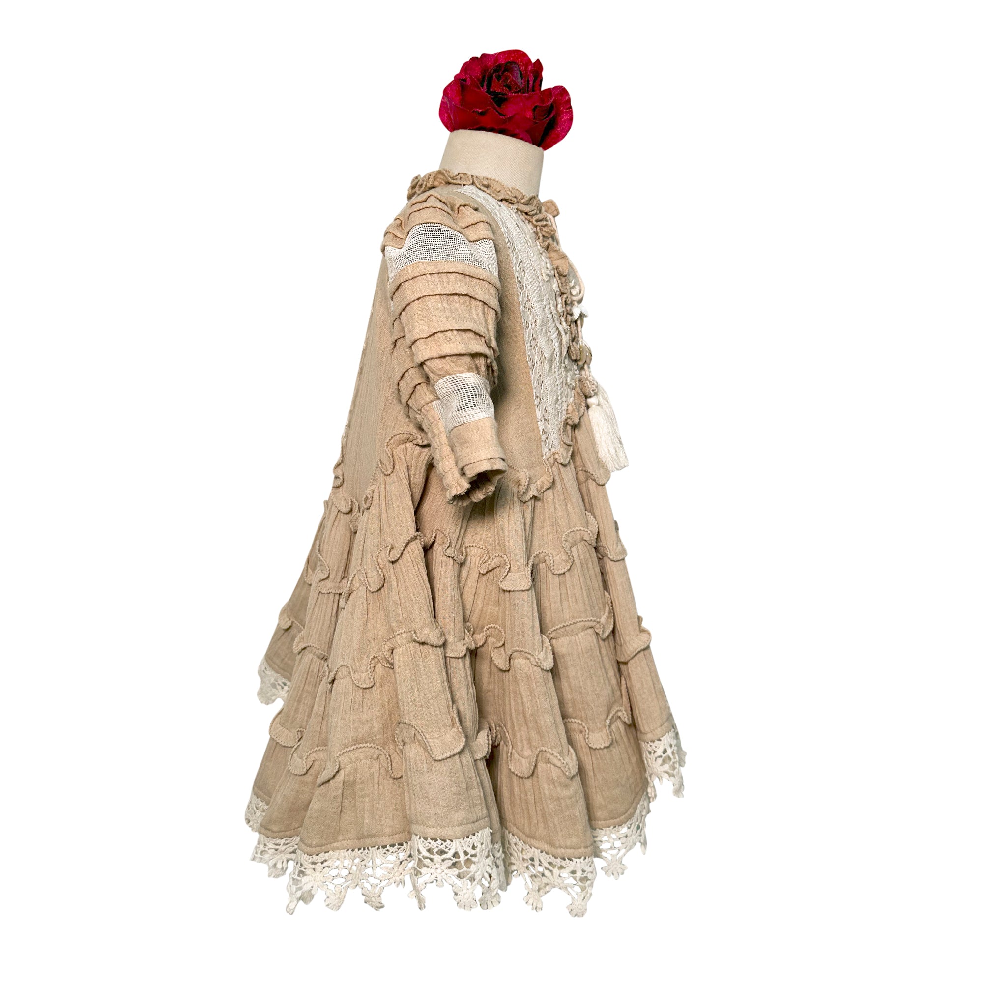 Amore Tier Dress (Beige)
