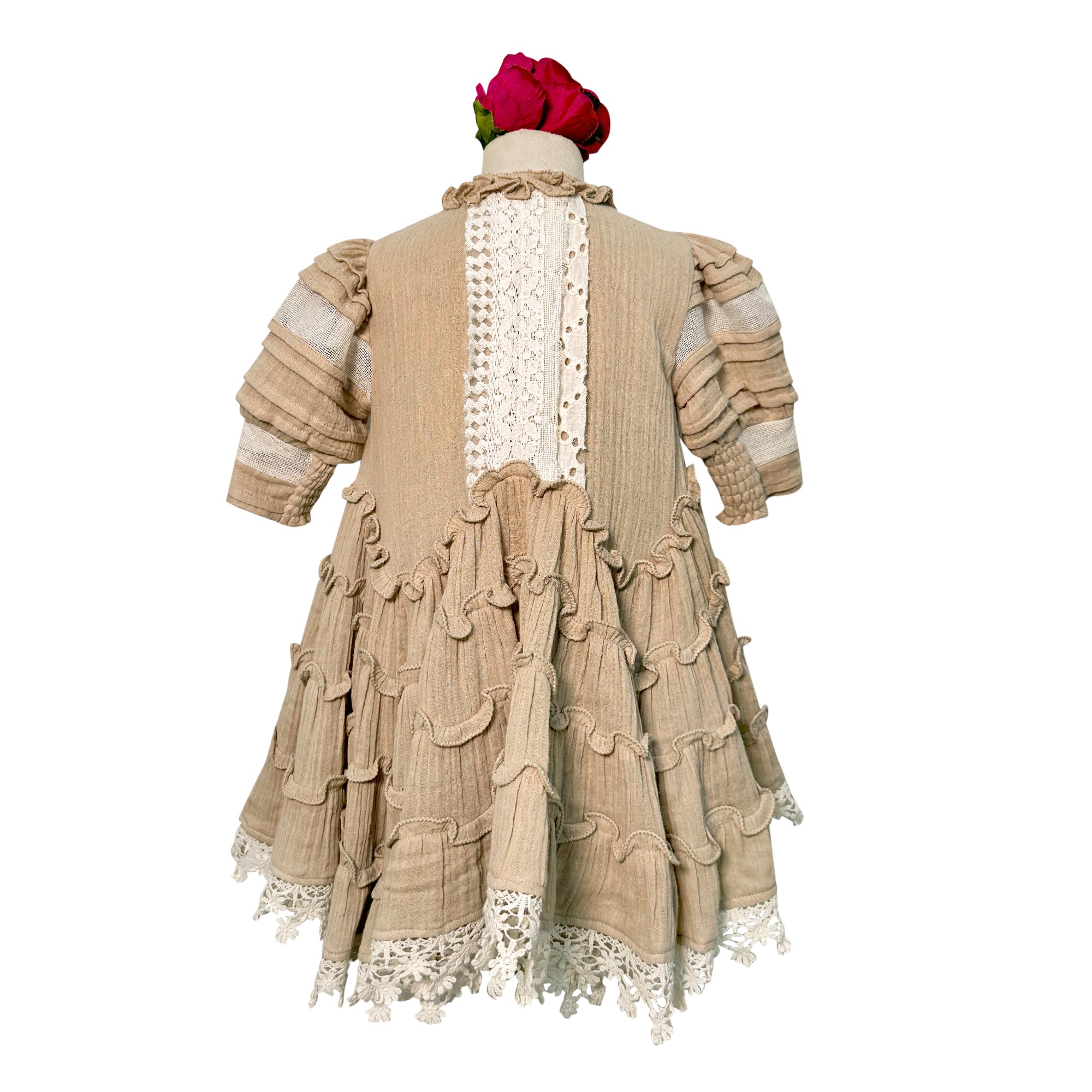 Amore Tier Dress (Beige)