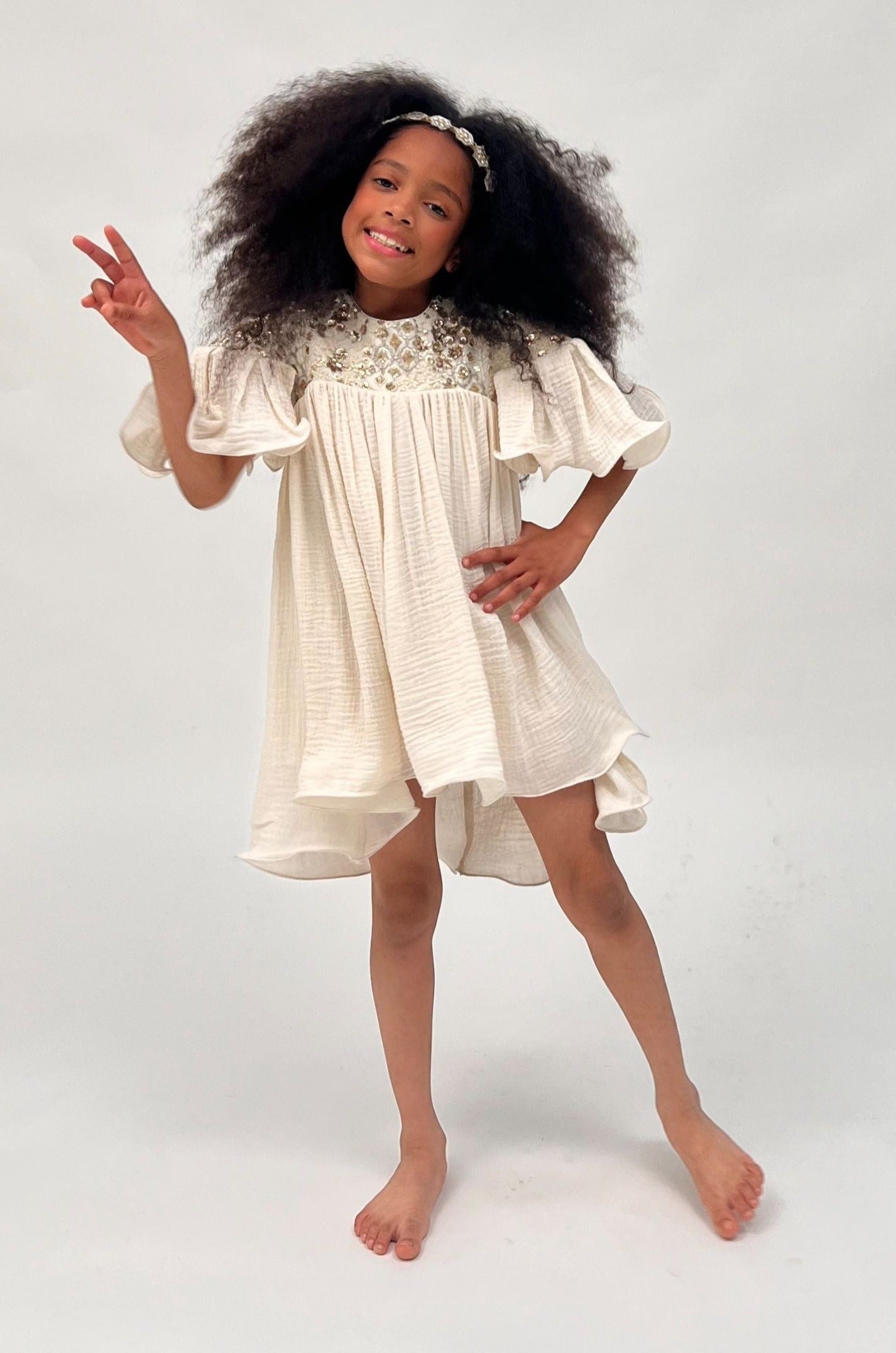 Sequins Gauze Dress