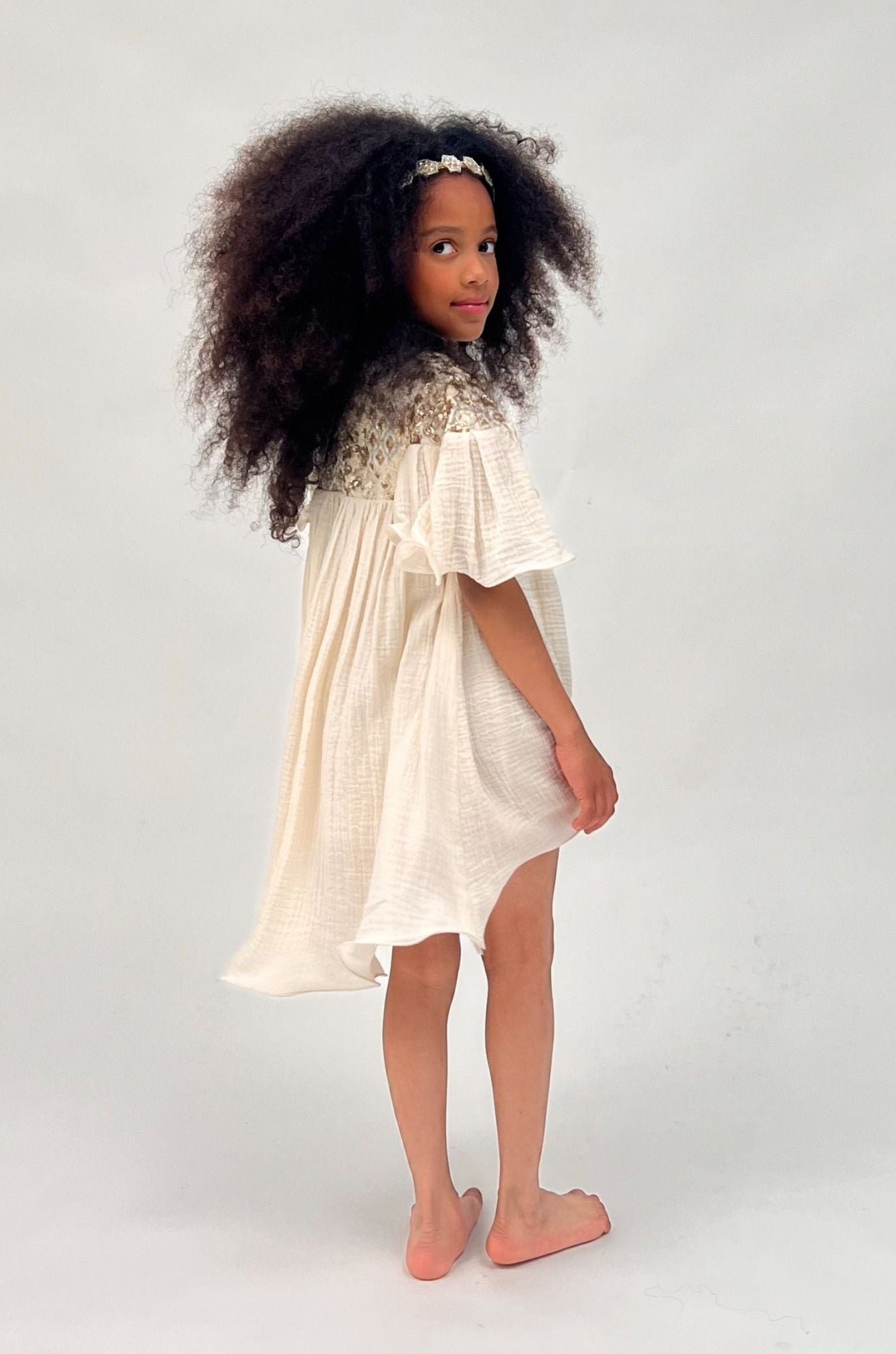 Sequins Gauze Dress