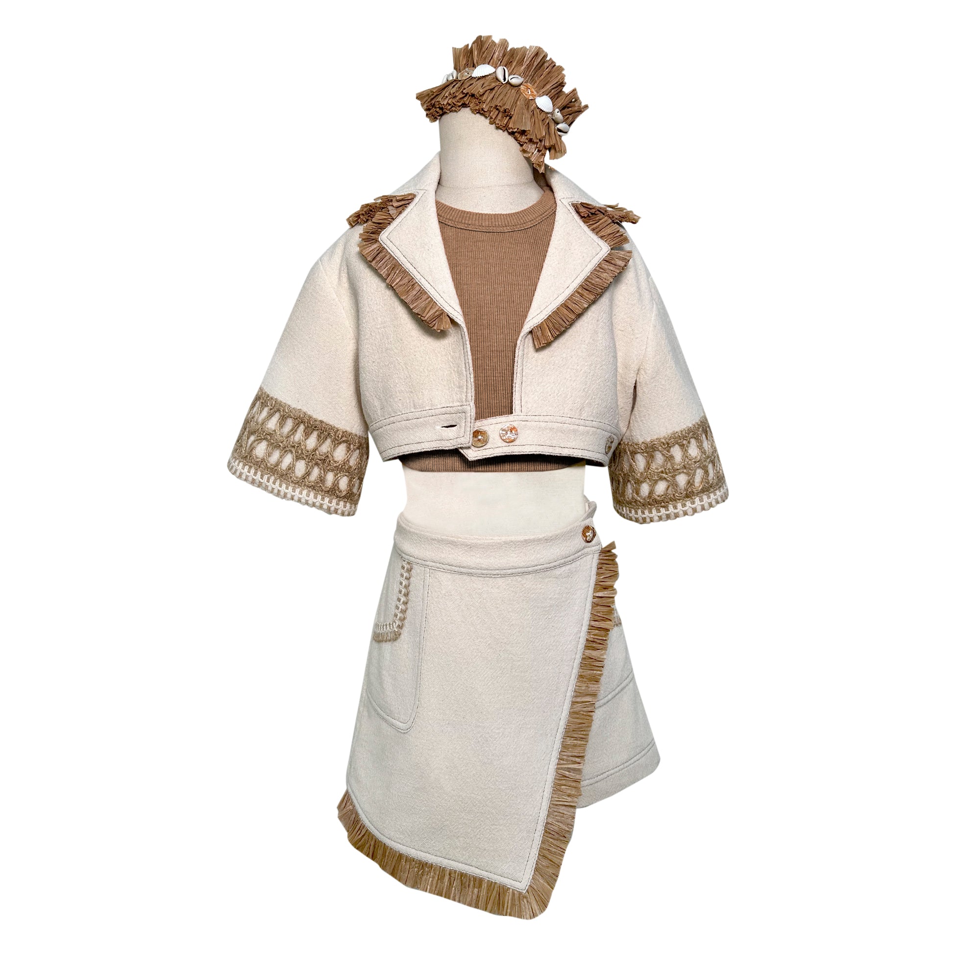 The Rafia Jacket and Skort Set
