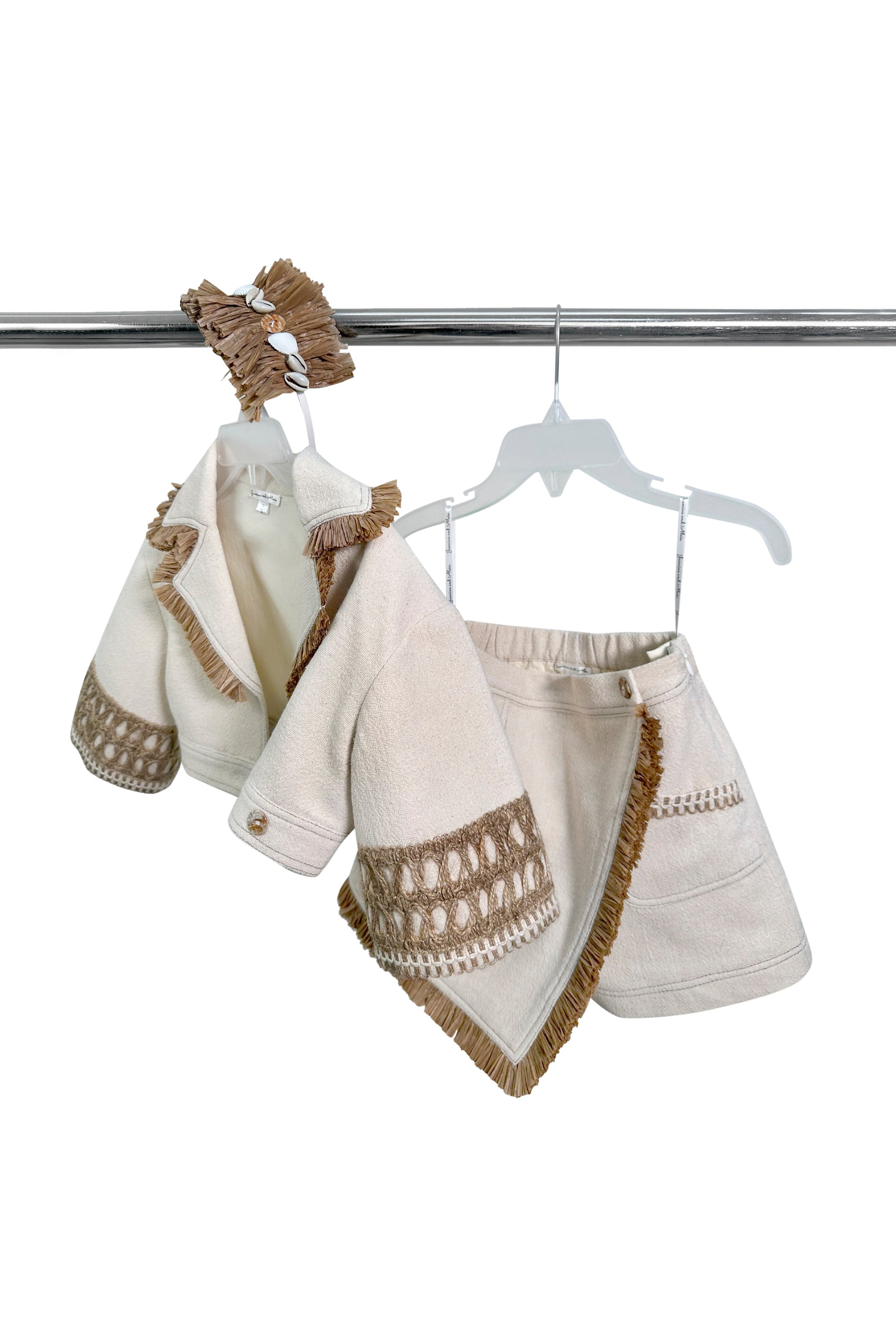 The Raffia Jacket and Skort Set