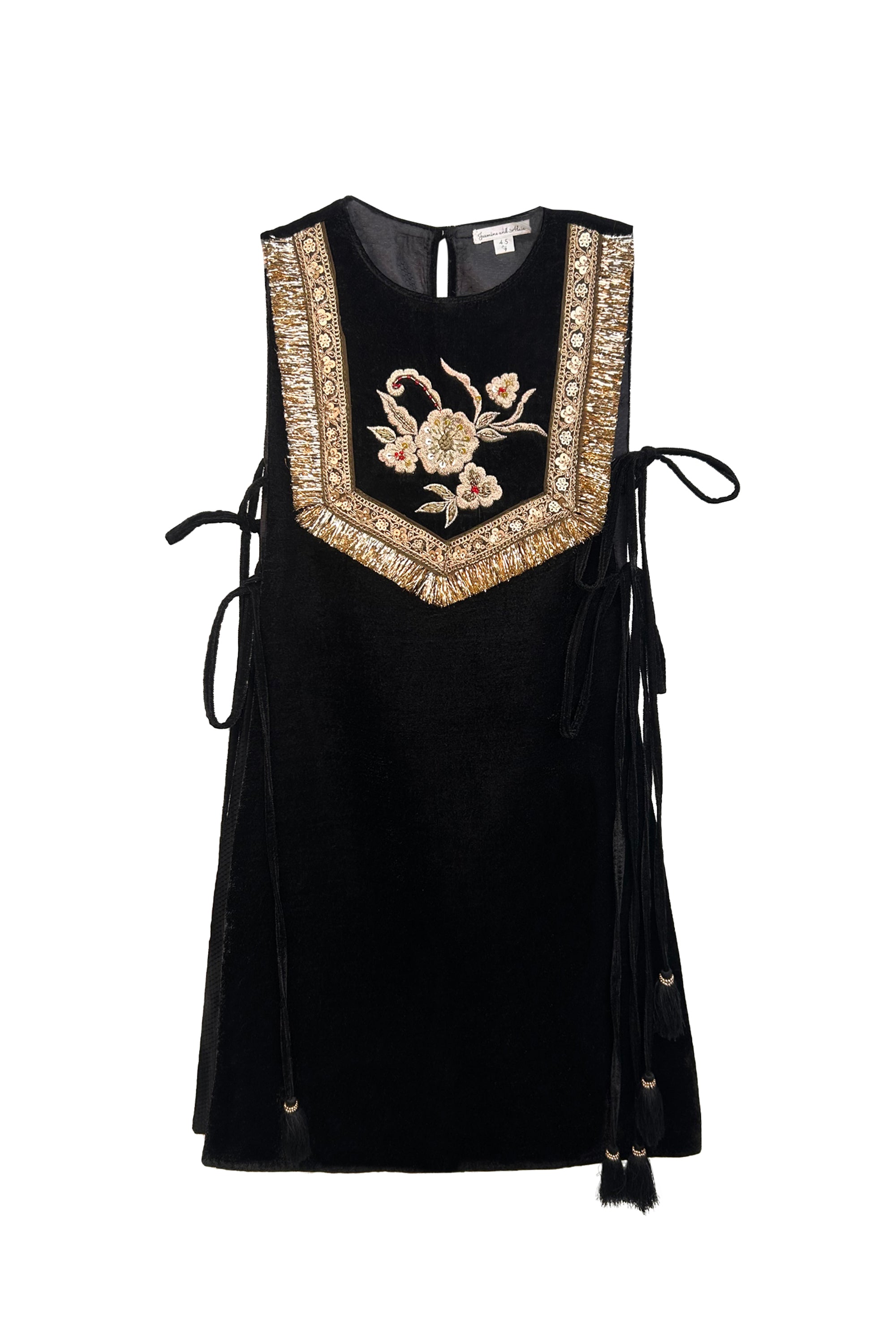 Black Velvet Gota Cape