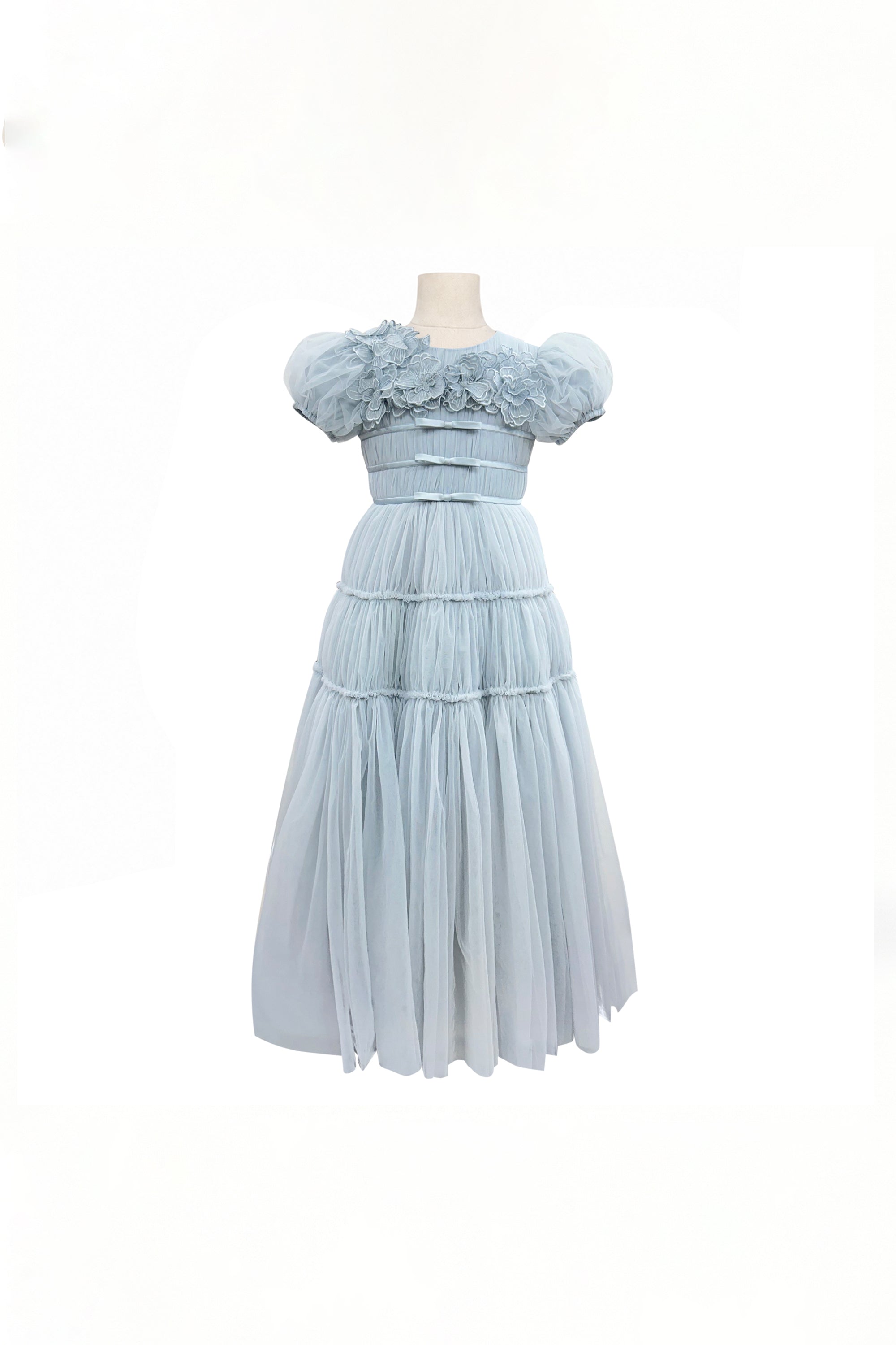 The Paula Tulle Gown (Powder Blue)