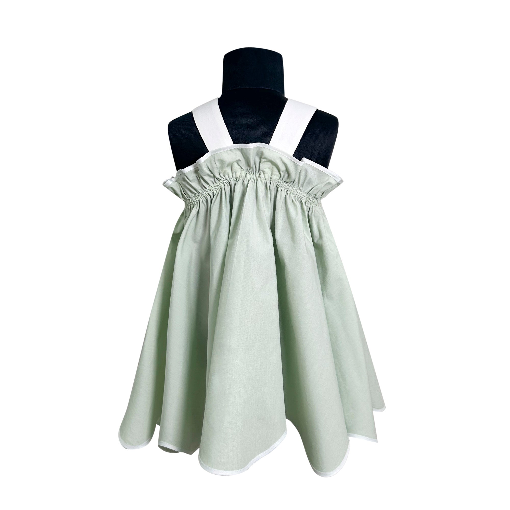 The Krysta Cotton Dress (Green)