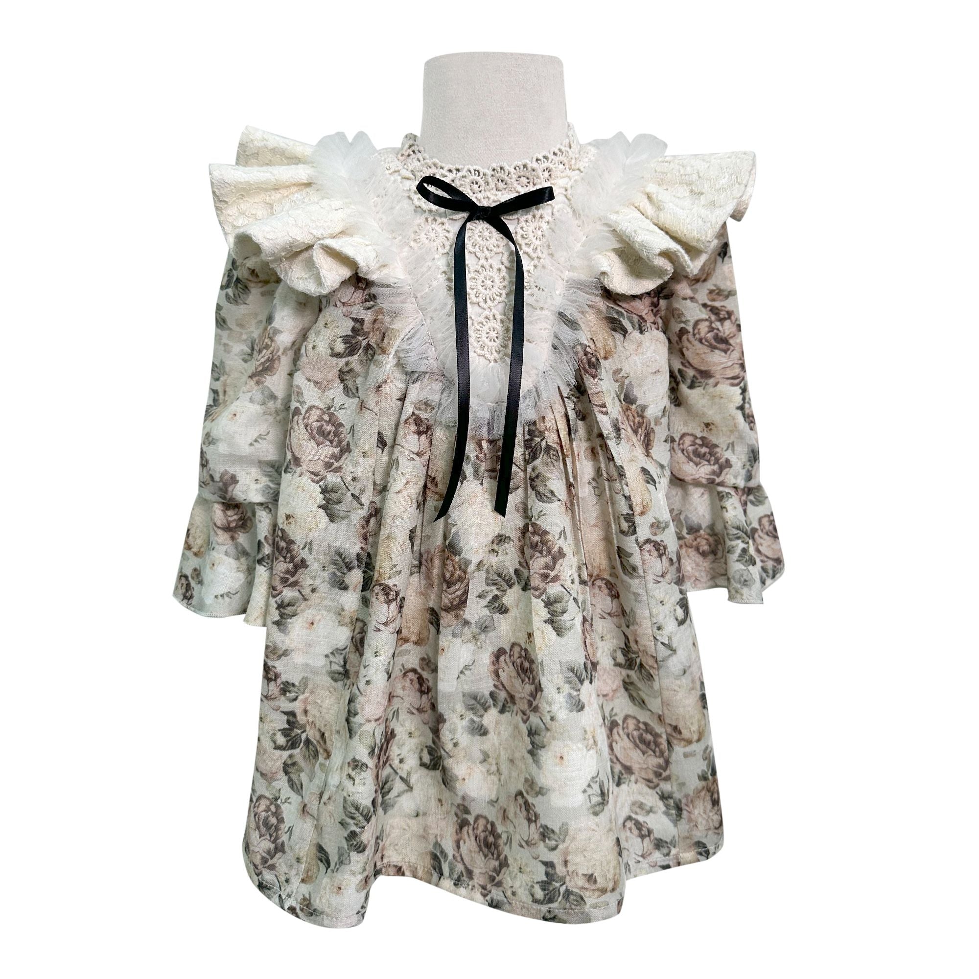 Green Print Bennet Royalty Dress