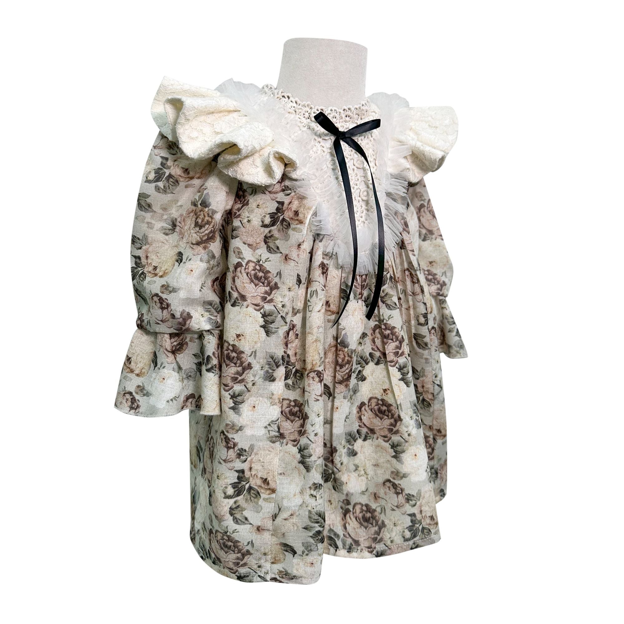 Green Print Bennet Royalty Dress