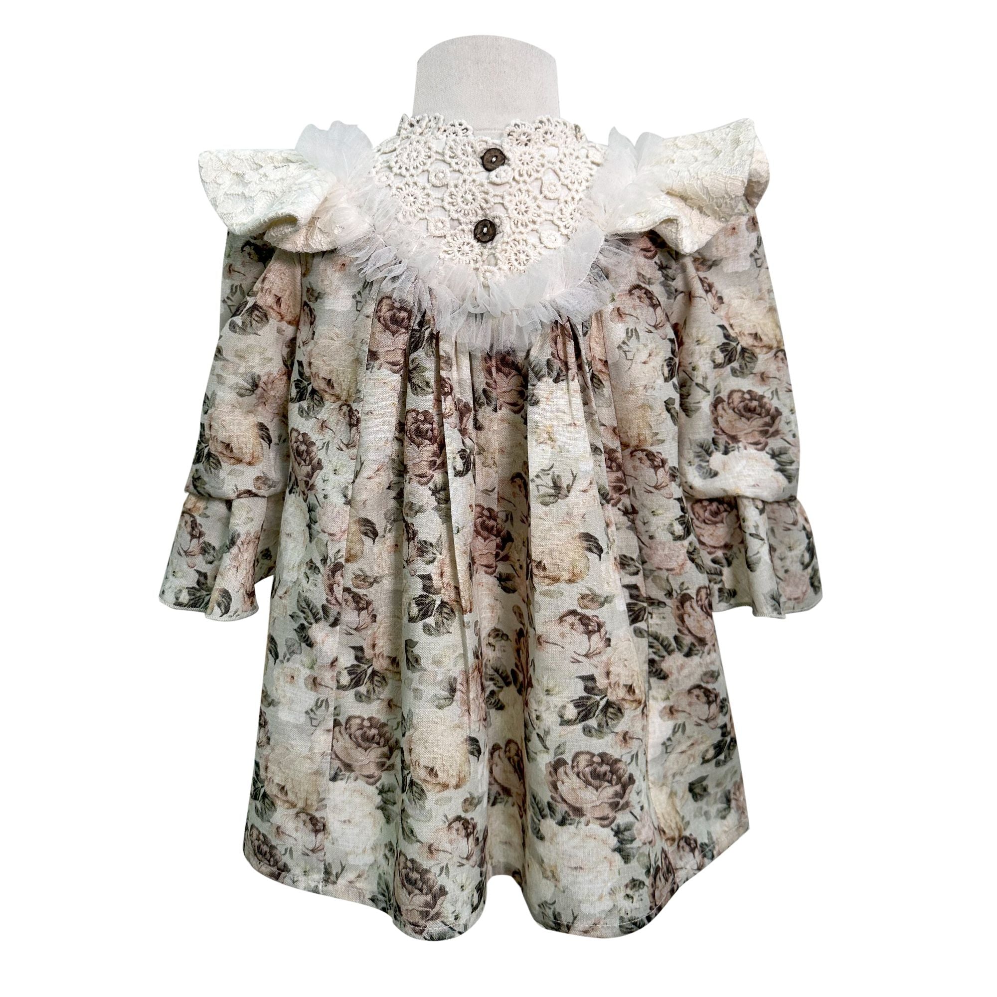 Green Print Bennet Royalty Dress