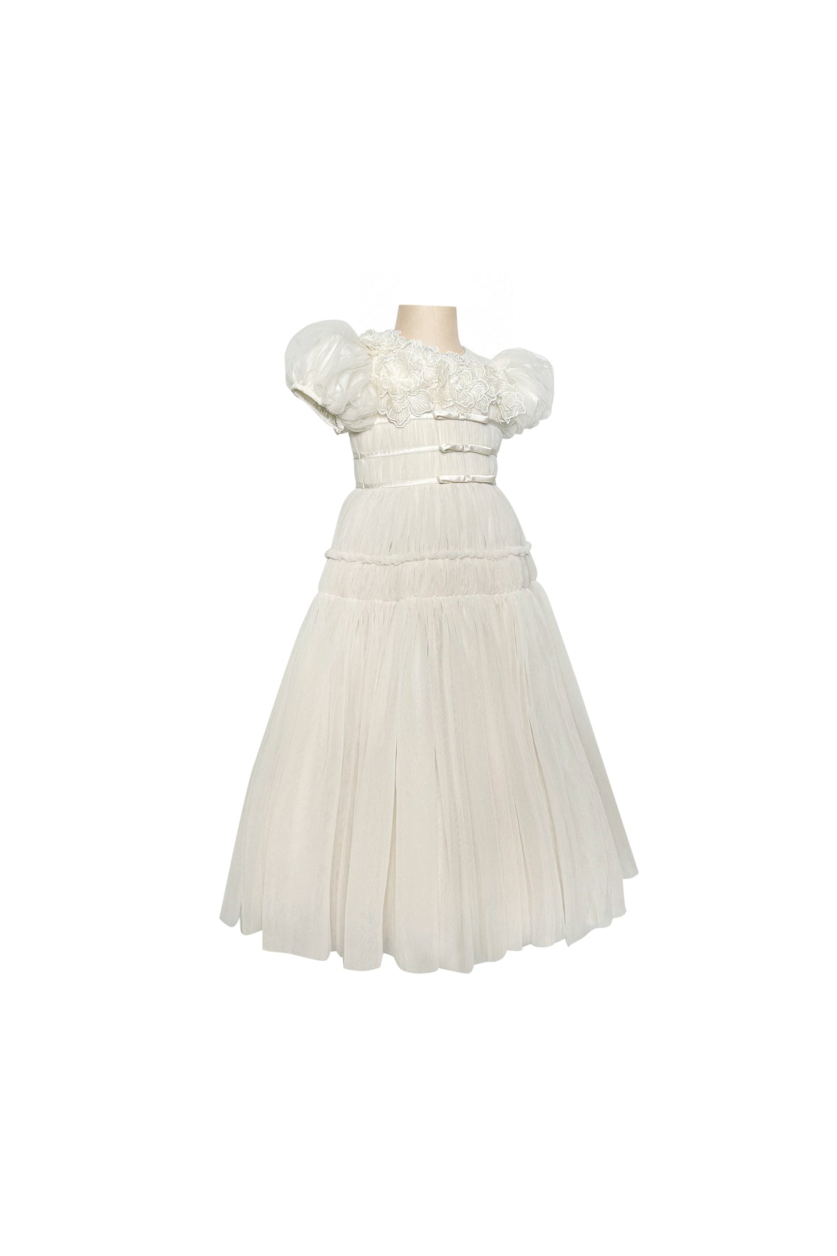 The Paula Tulle Gown (Off-White)