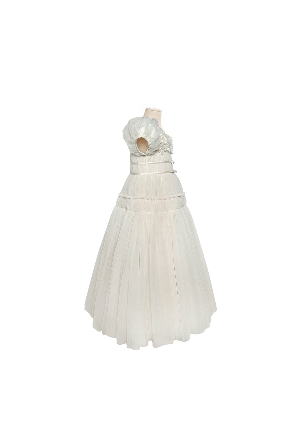 The Paula Tulle Gown (Off-White)