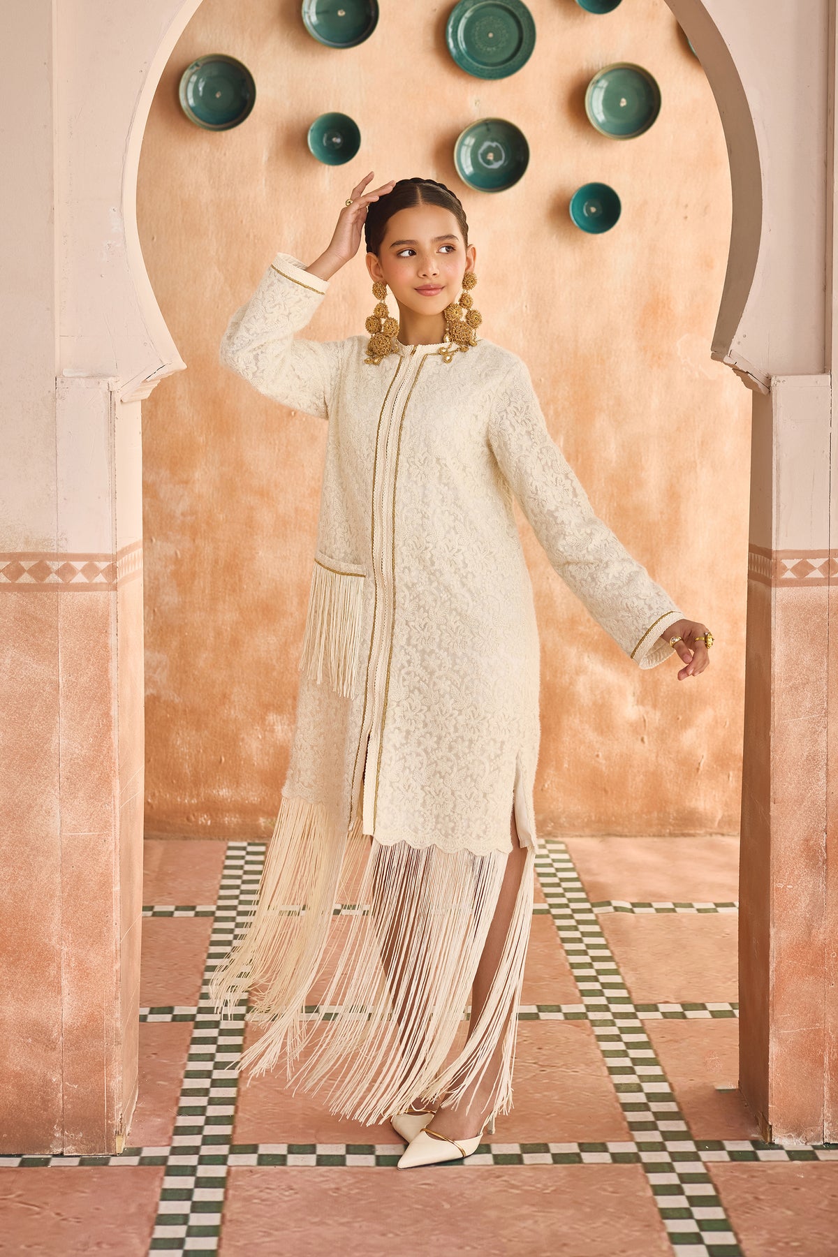 Izel Fringe Lace Jacket