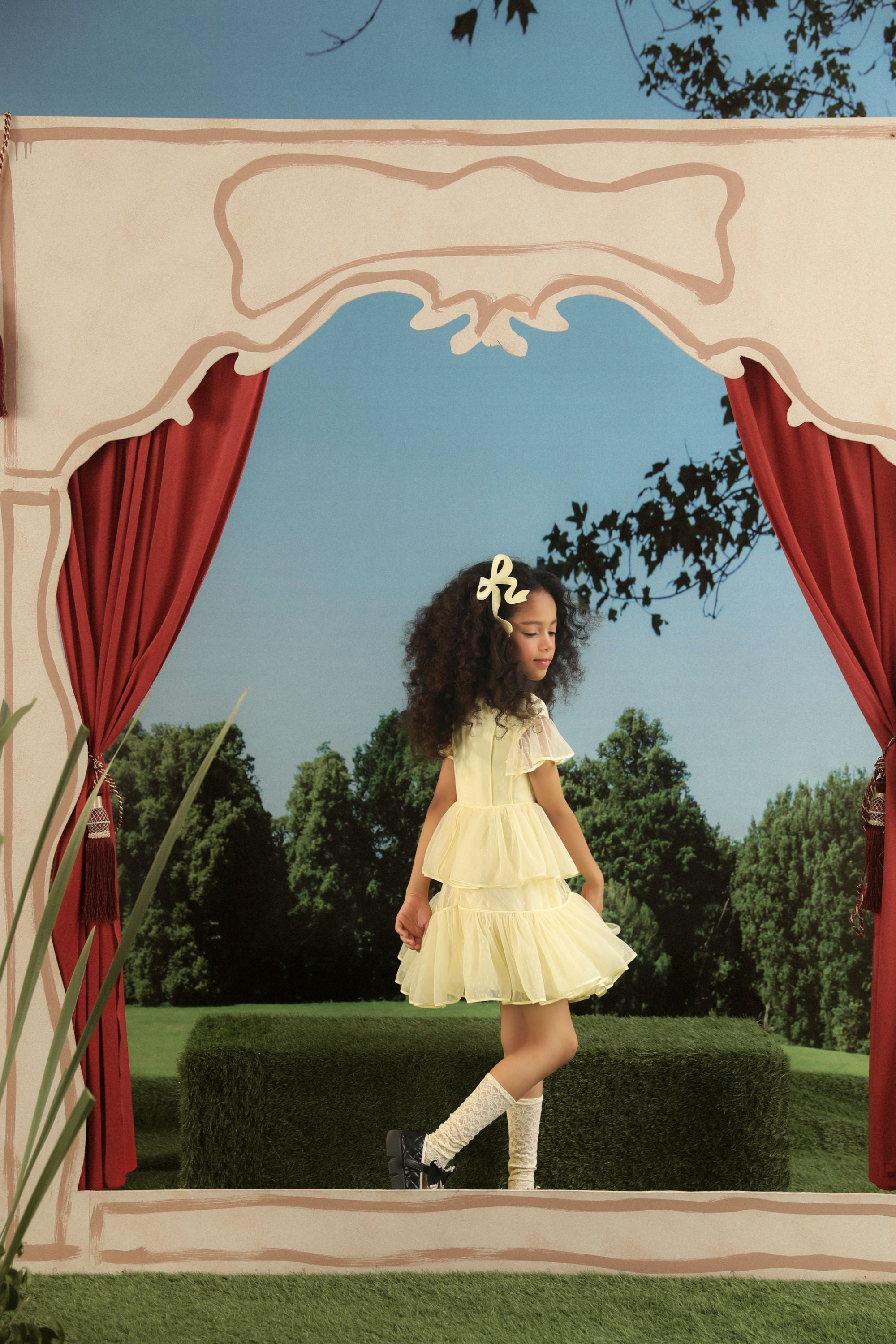 Evie Dot Mesh Dress (Sale)