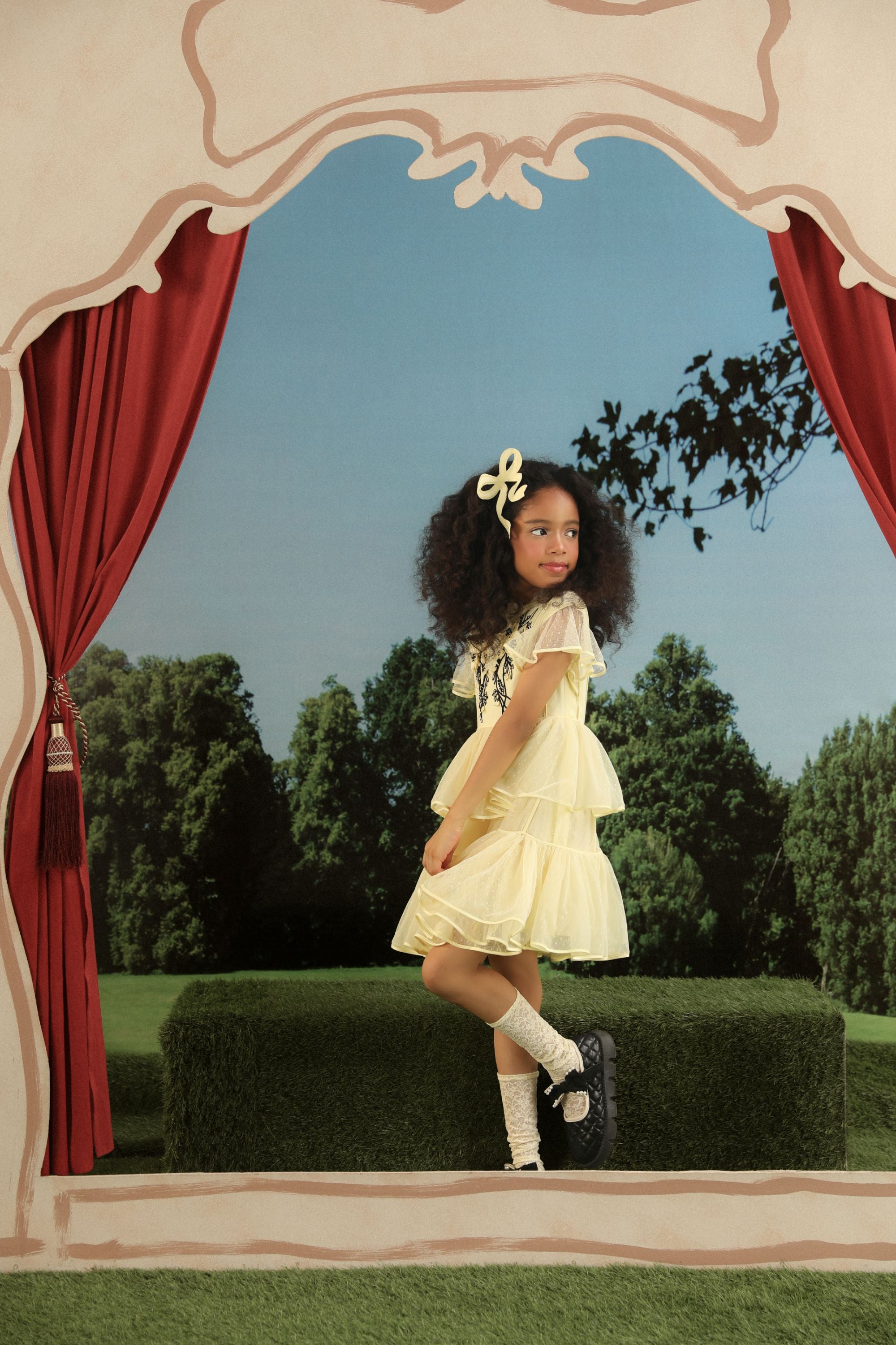 Evie Dot Mesh Dress (Sale)