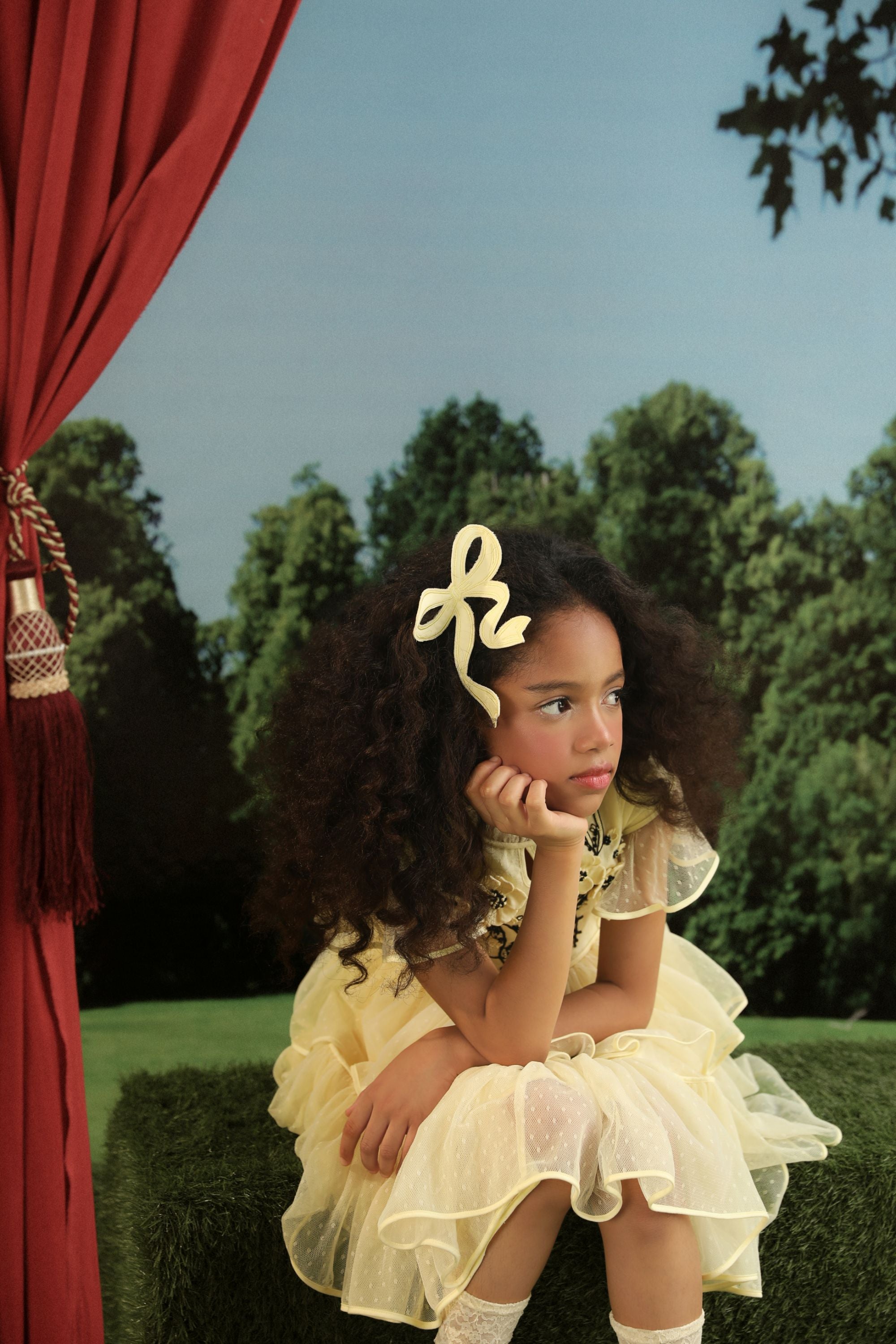 Evie Dot Mesh Dress (Sale)