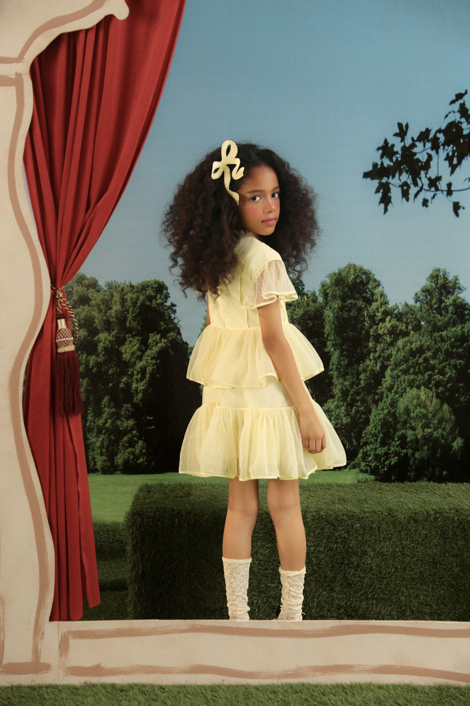 Evie Dot Mesh Dress (Sale)