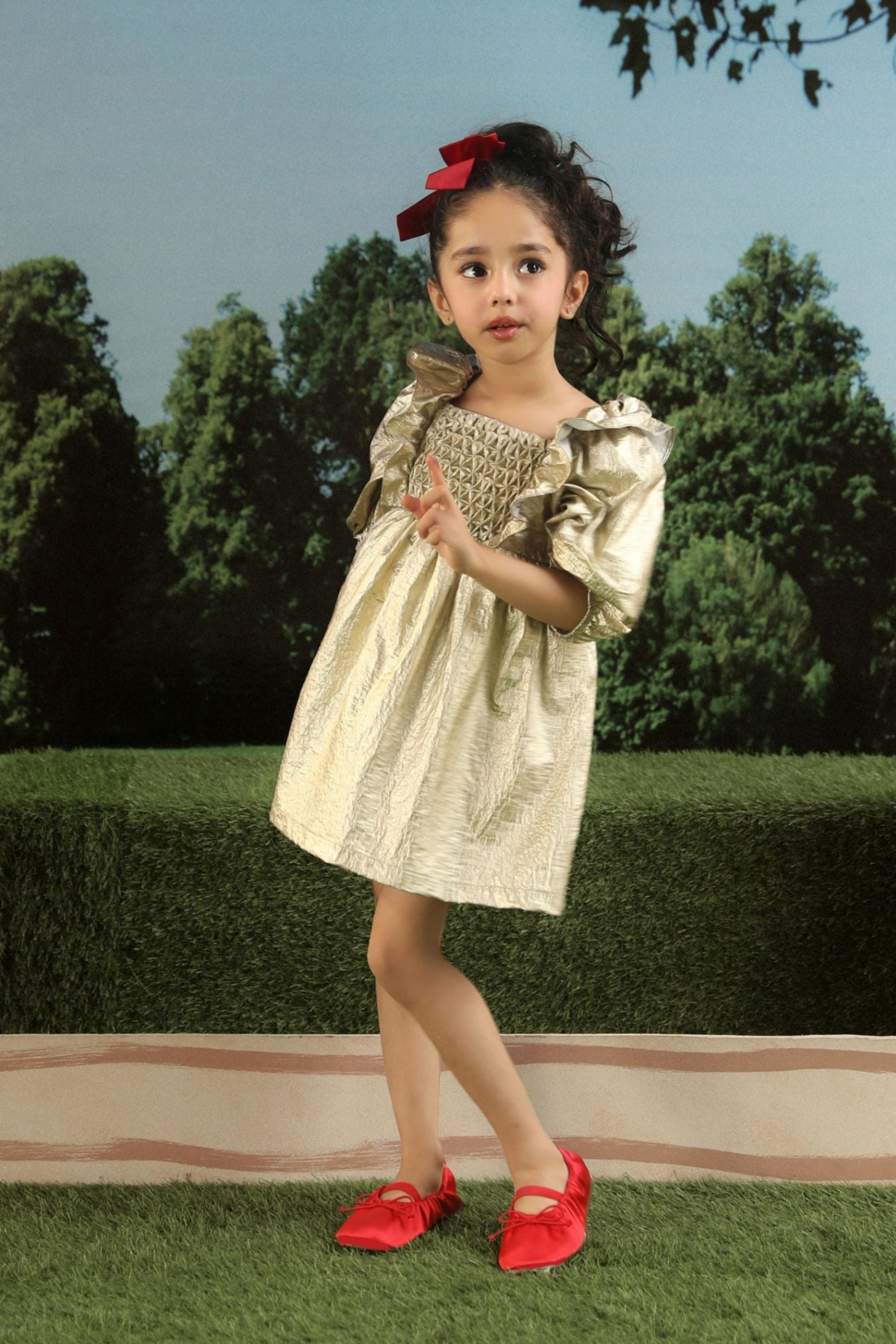 The Louise Foil Dress