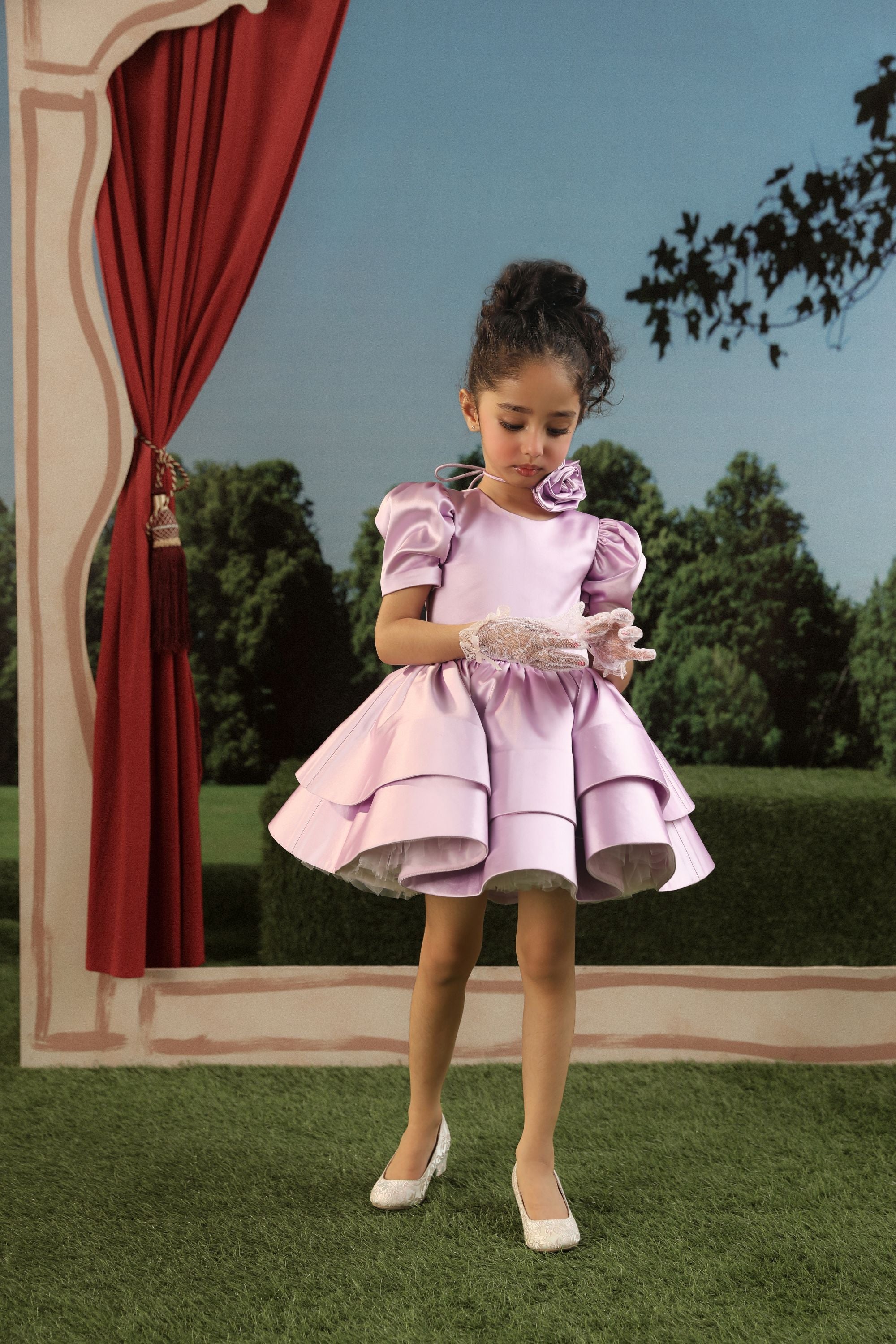 The Cressida Satin Dress (Sale)
