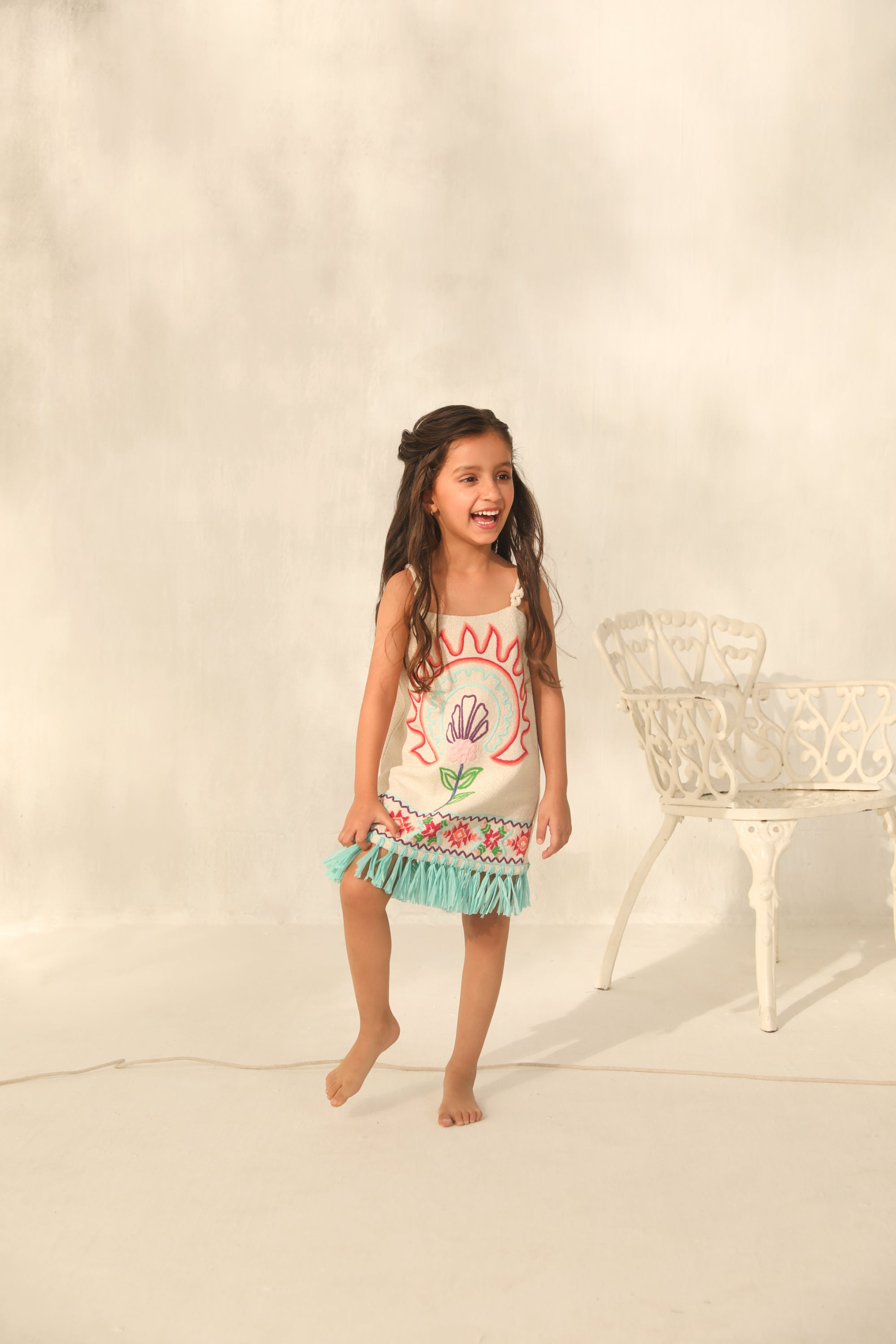 Elisa Raffia Dress