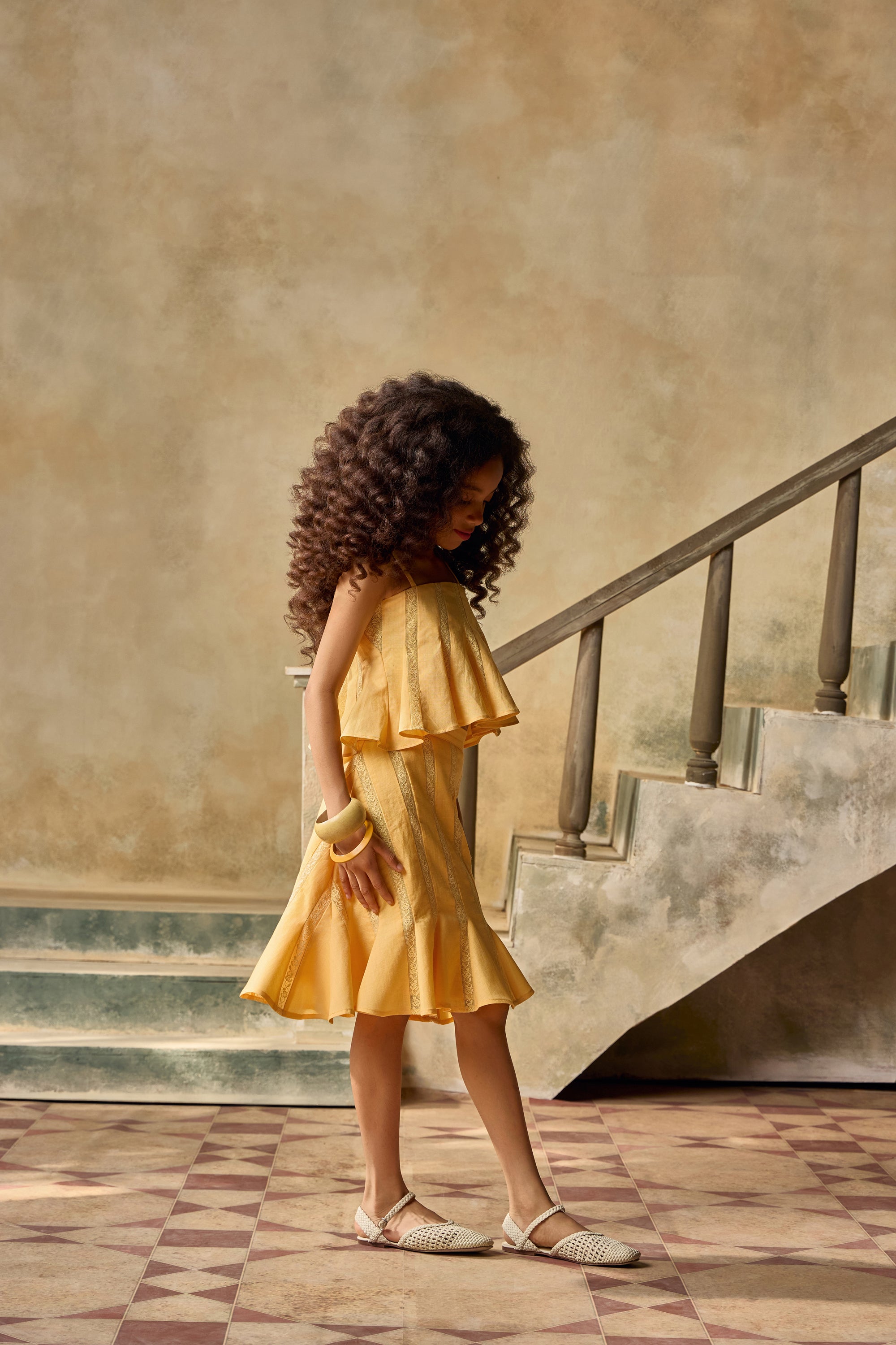 Marigold Lace Skirt & Top Set (Set of 2)