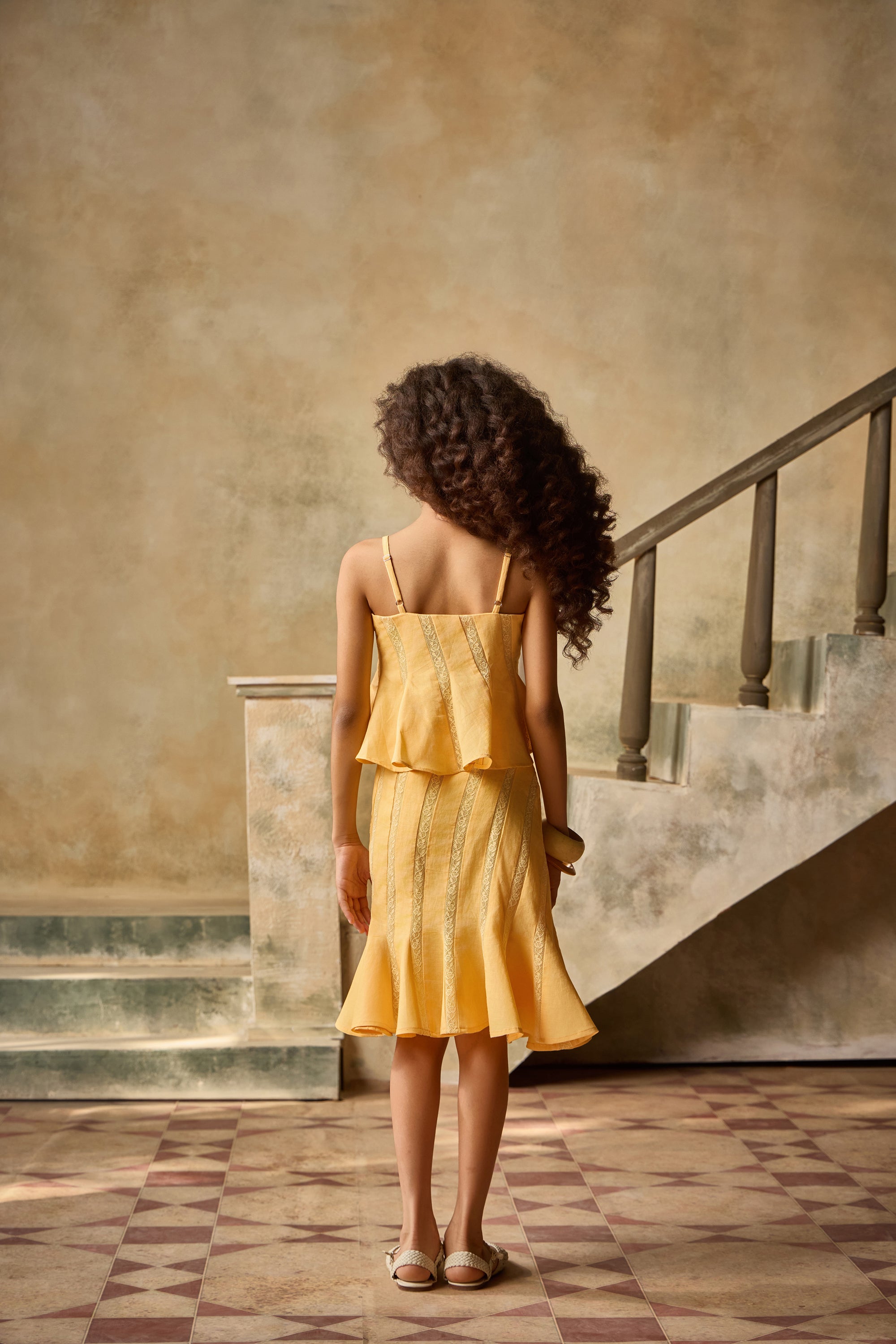 Marigold Lace Skirt & Top Set (Set of 2)
