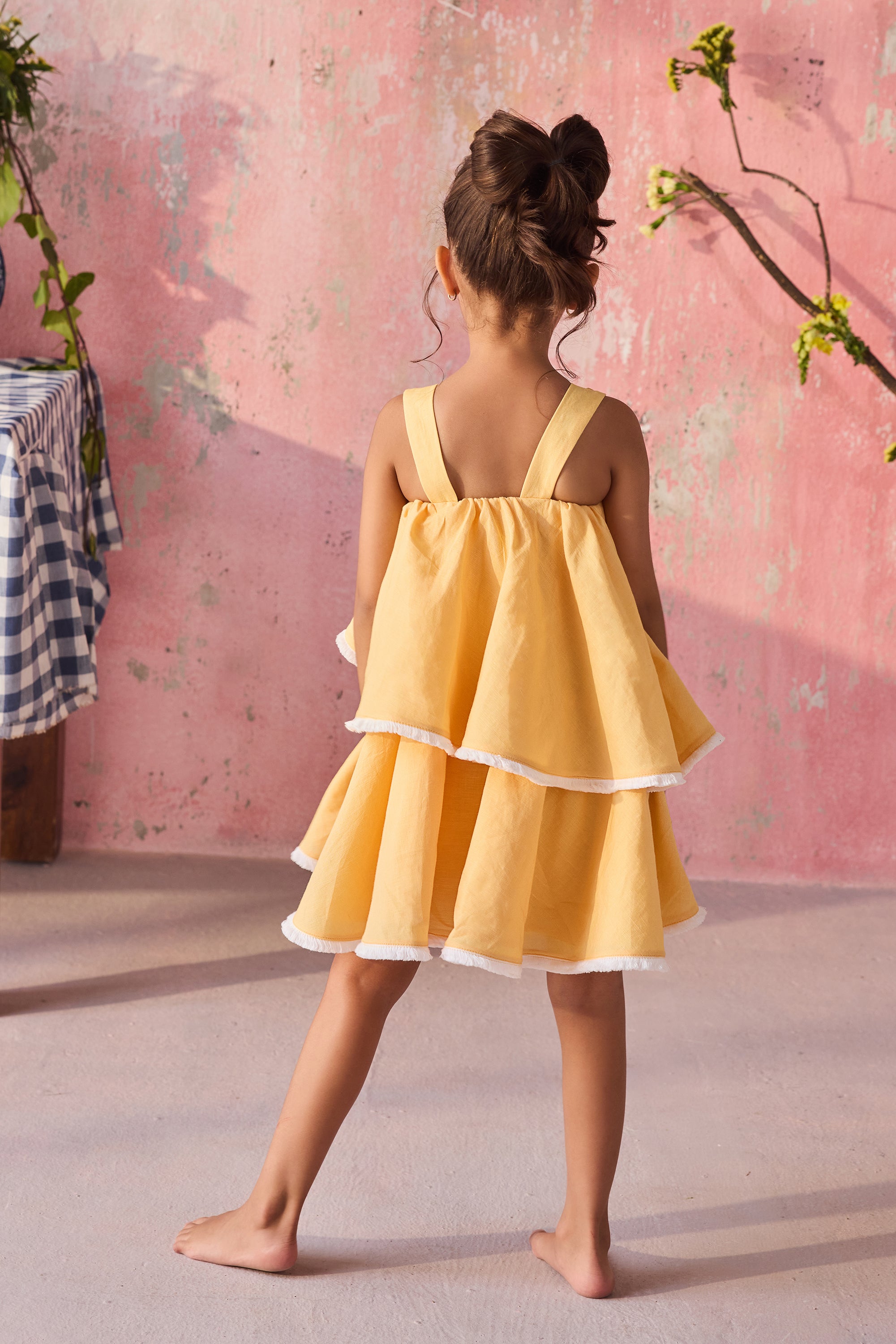 Floreana Orange Dress