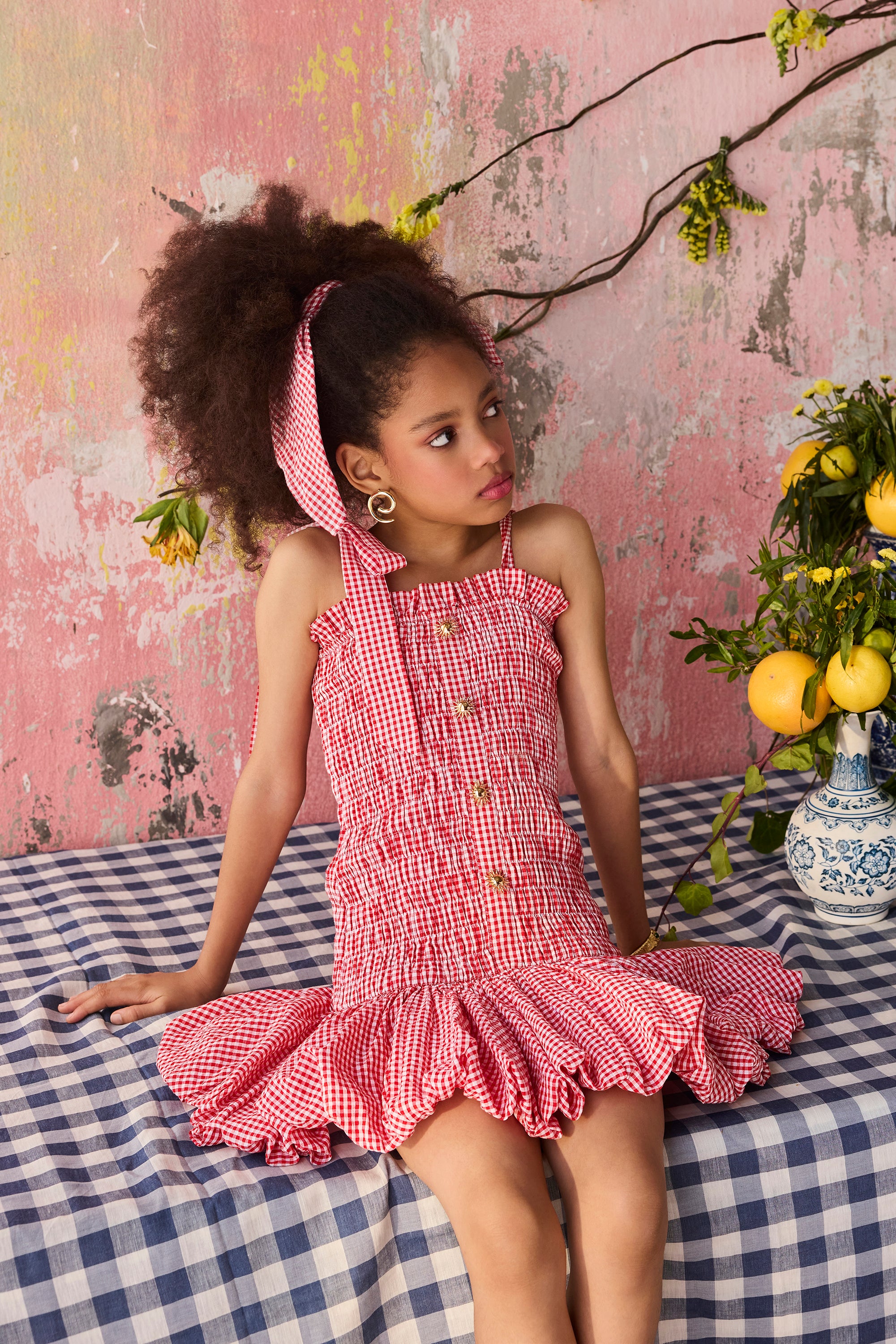 Ruby Gingham Dress